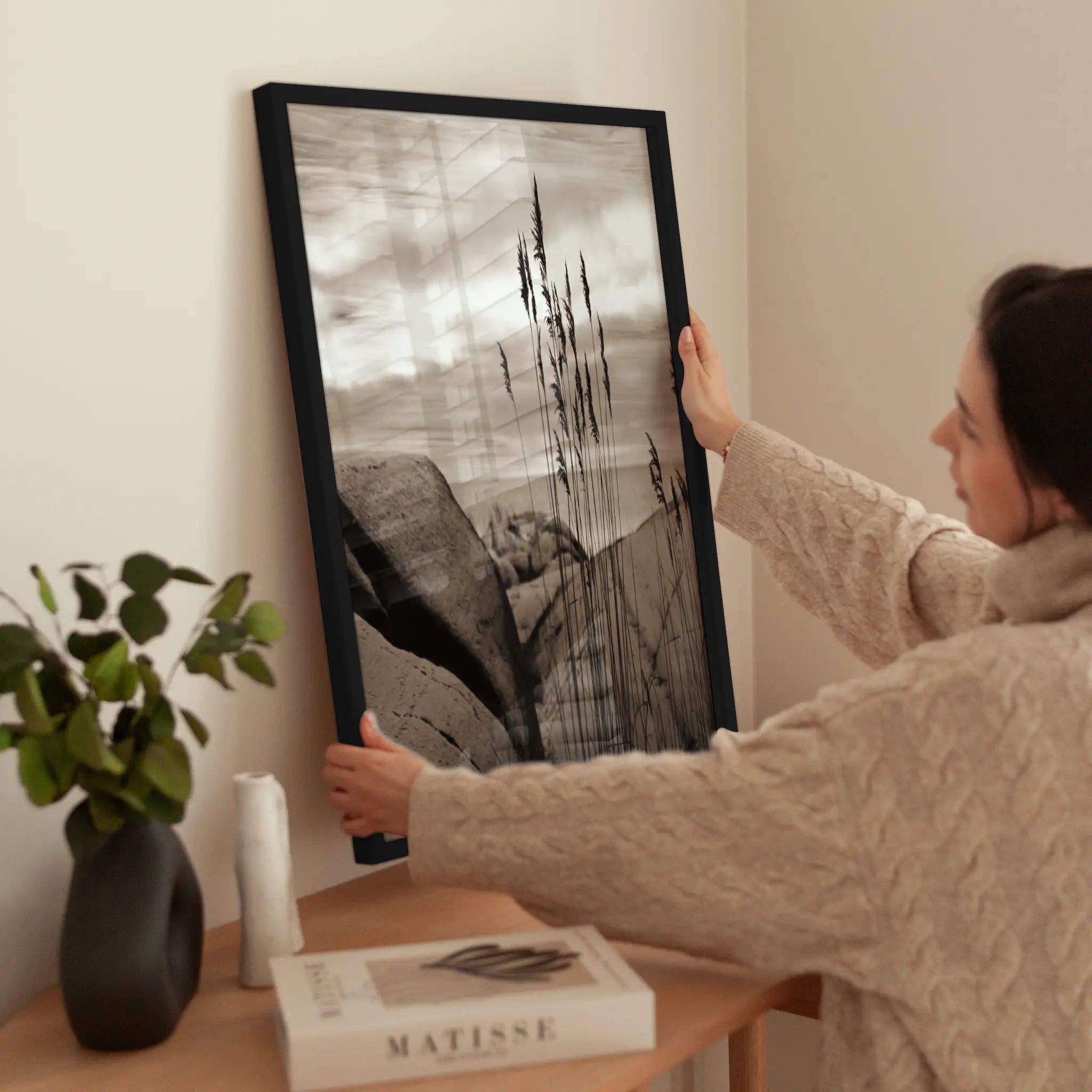 Beach Reed wird aufgehängt