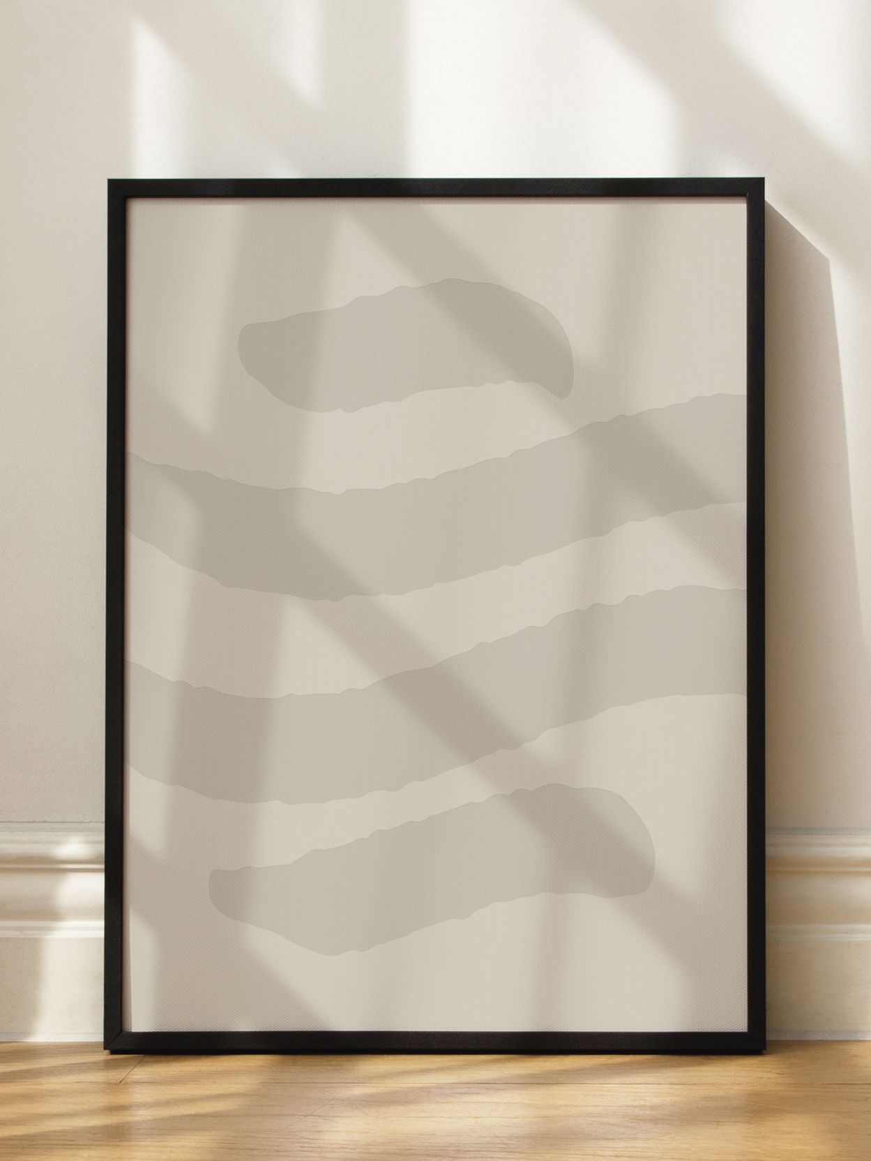 Beige Abstract Poster
