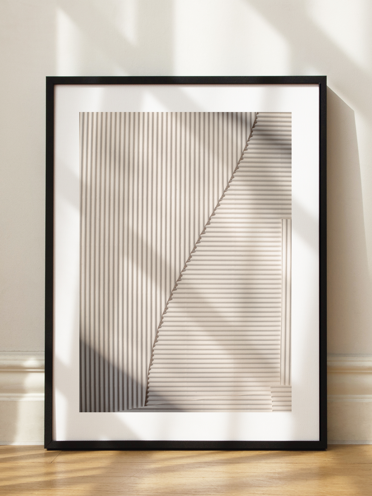 Beige Abstract Art