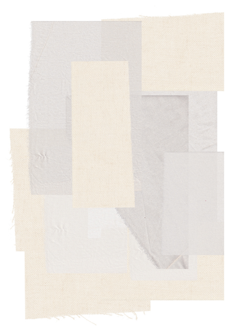 Collage aus beigen Stoffen in verschiedenen Texturen und Schattierungen.