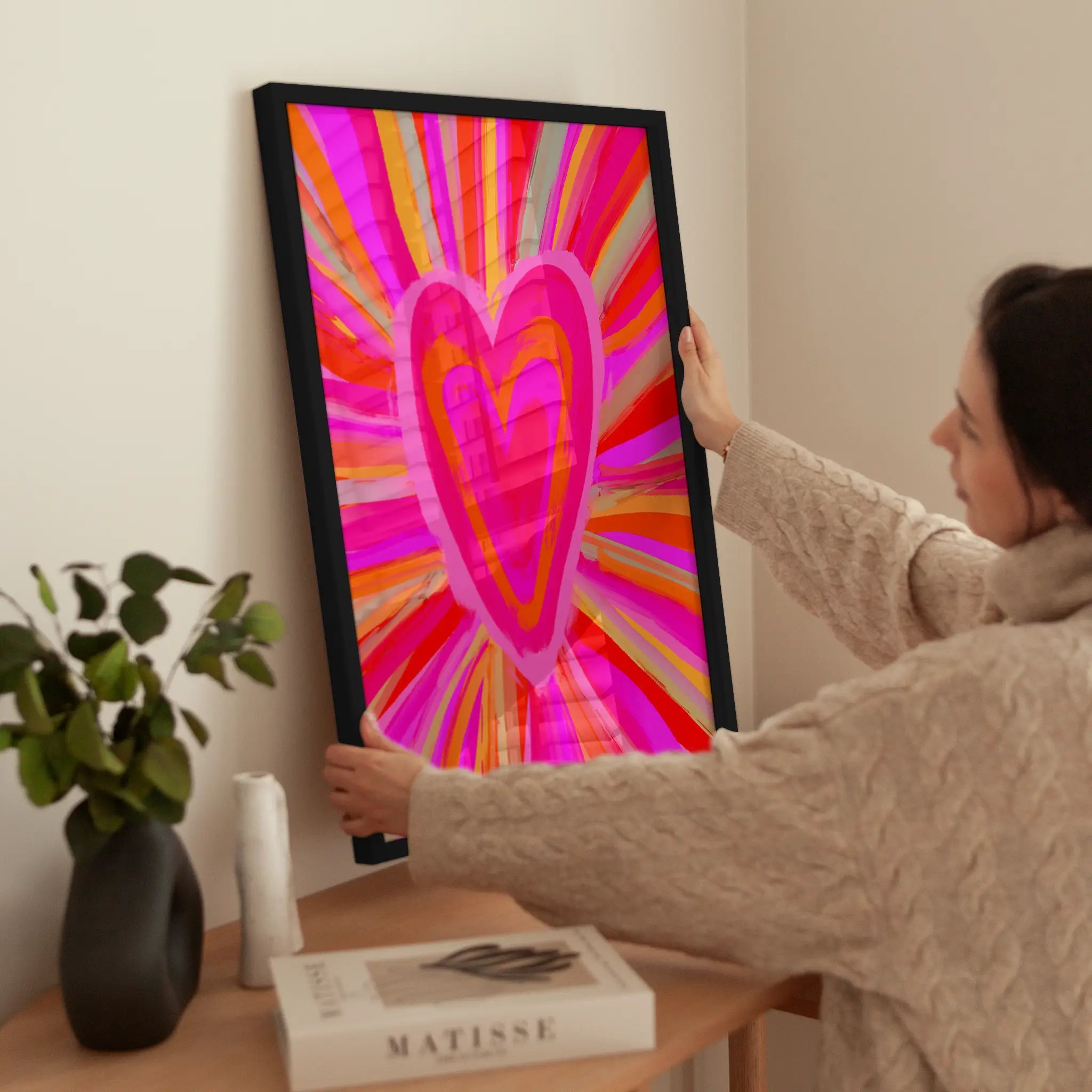 Big Heart wird aufgehängt