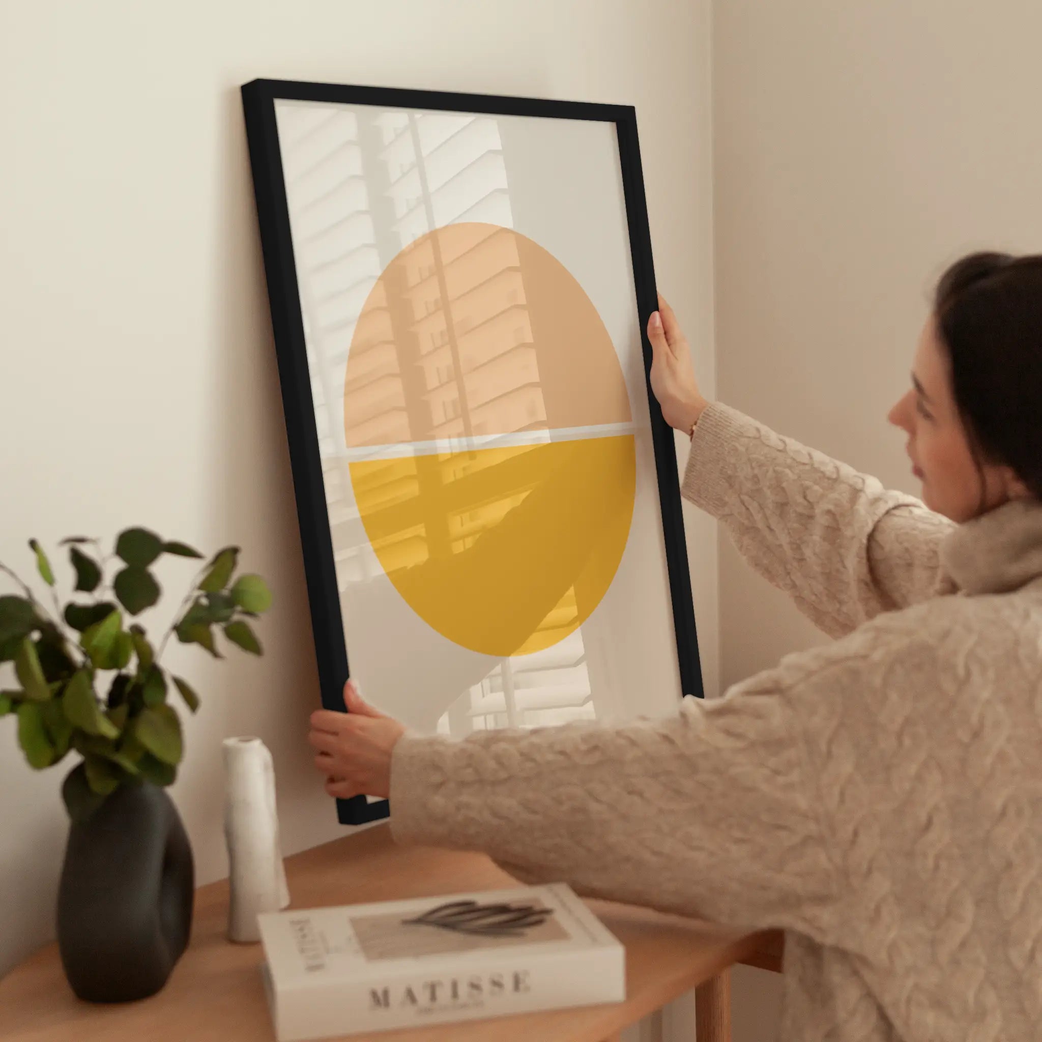 Big Orange wird aufgehängt