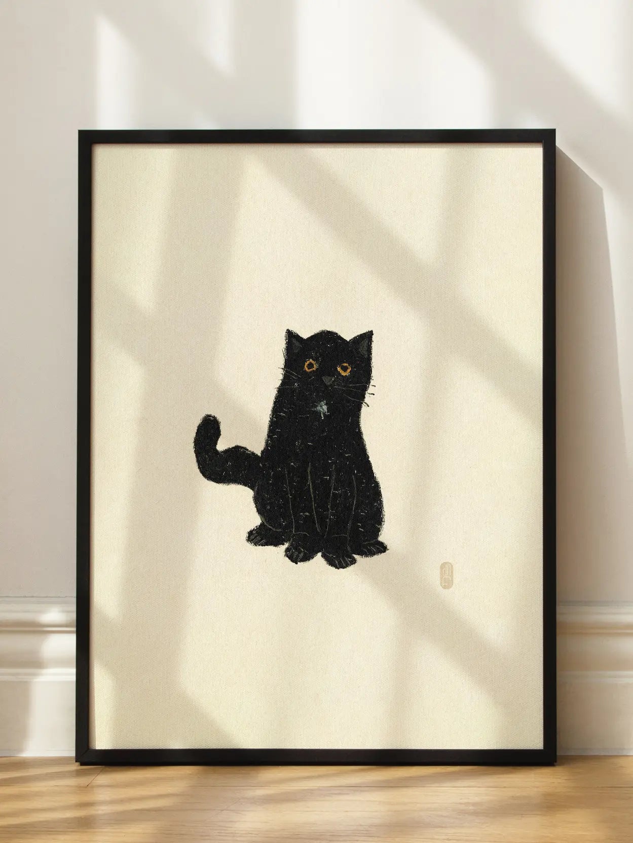 Black Minimalist Cat