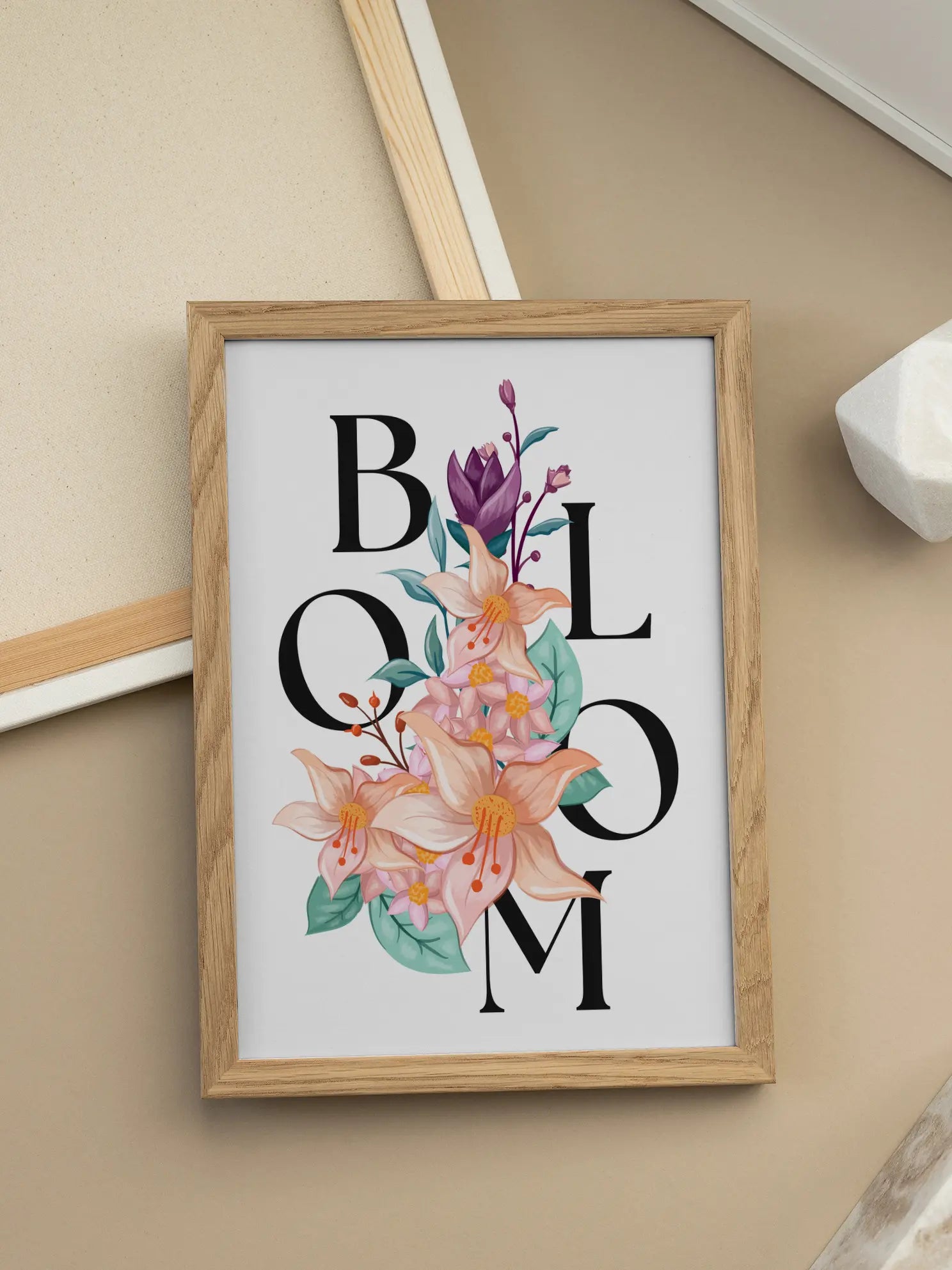 Bloom Floral Typography Poster