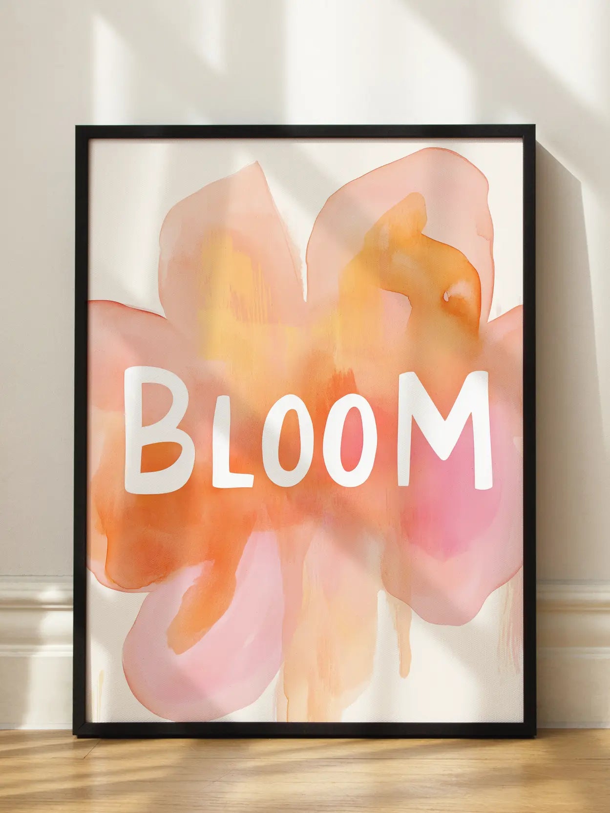 Bloom Text Abstract Flower