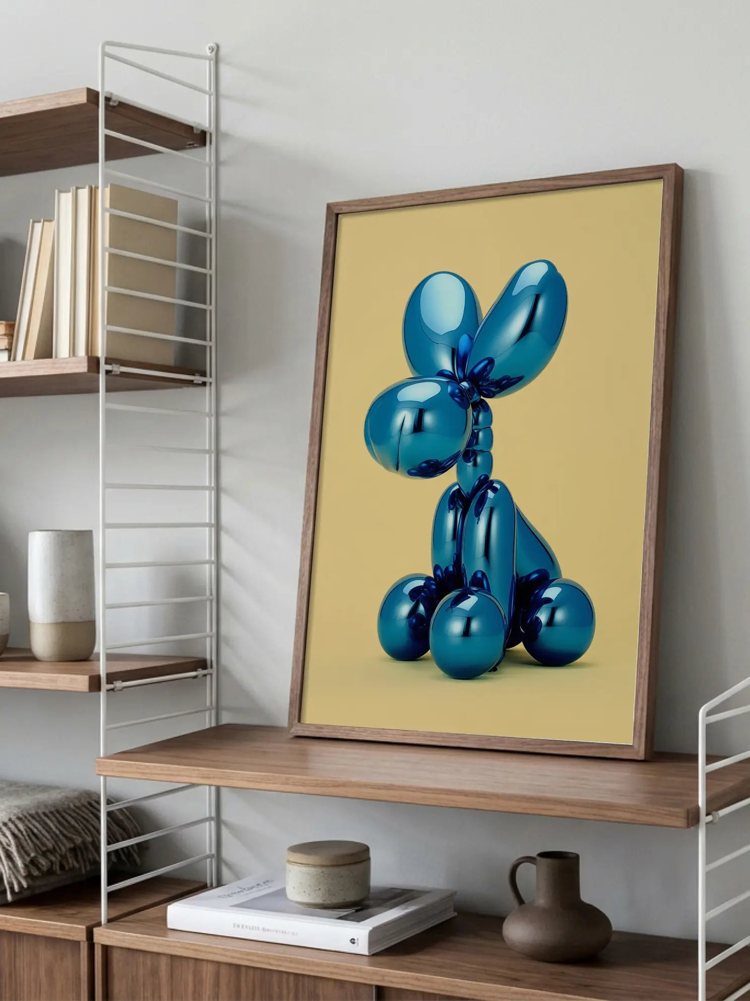 Blue Balloon Bounce Poster