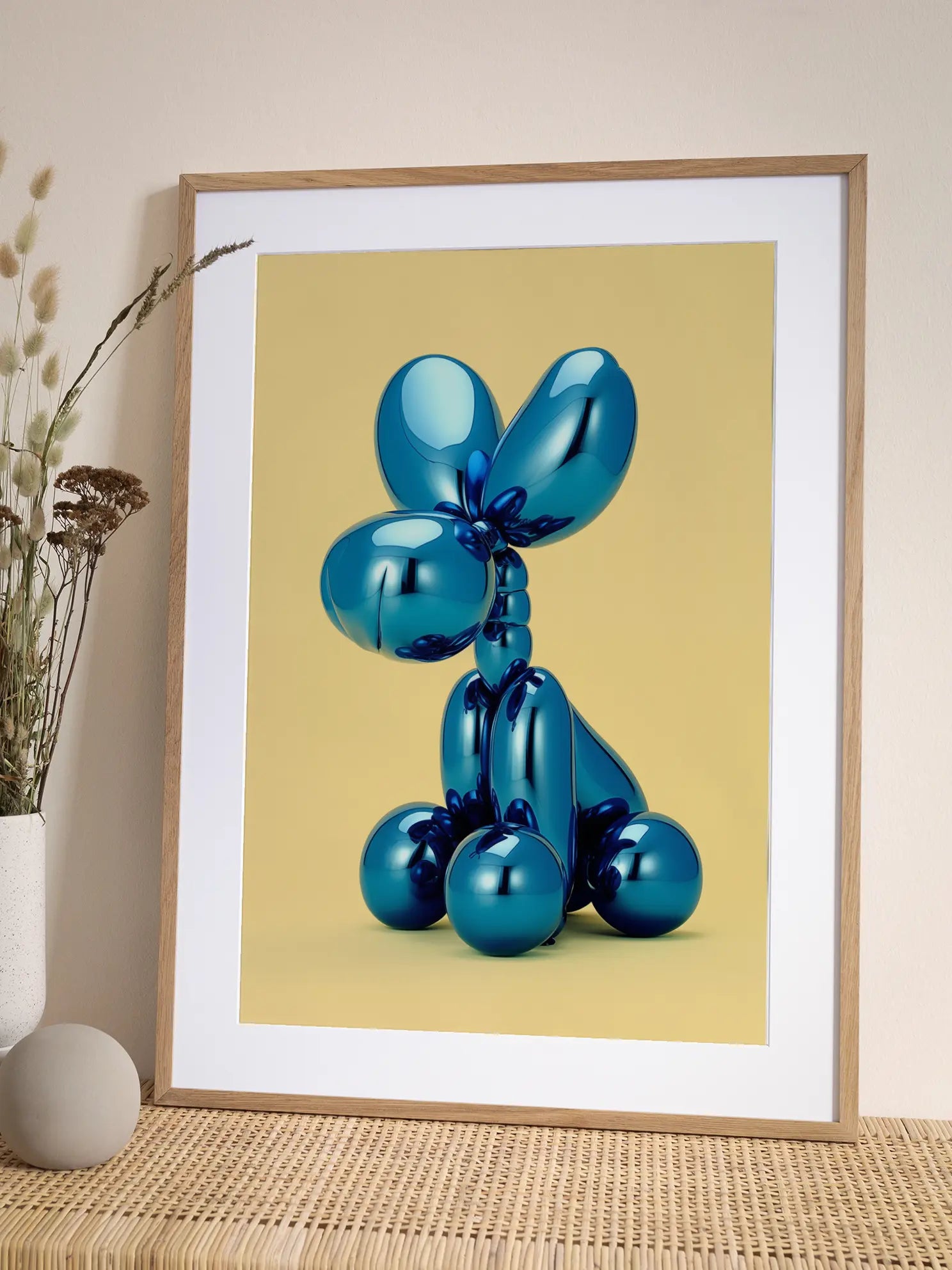 Blue Balloon Bounce Poster