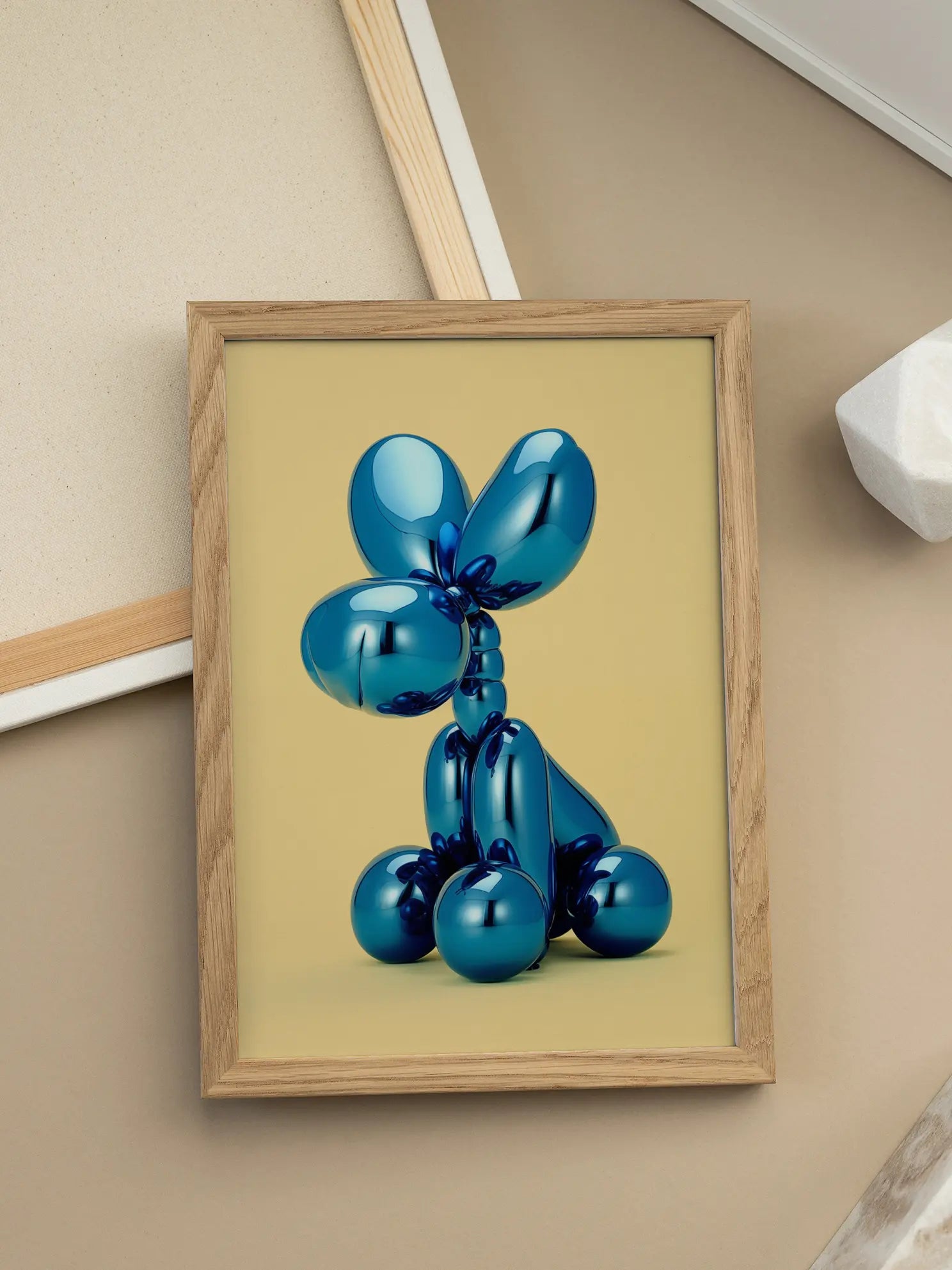 Blue Balloon Bounce Poster