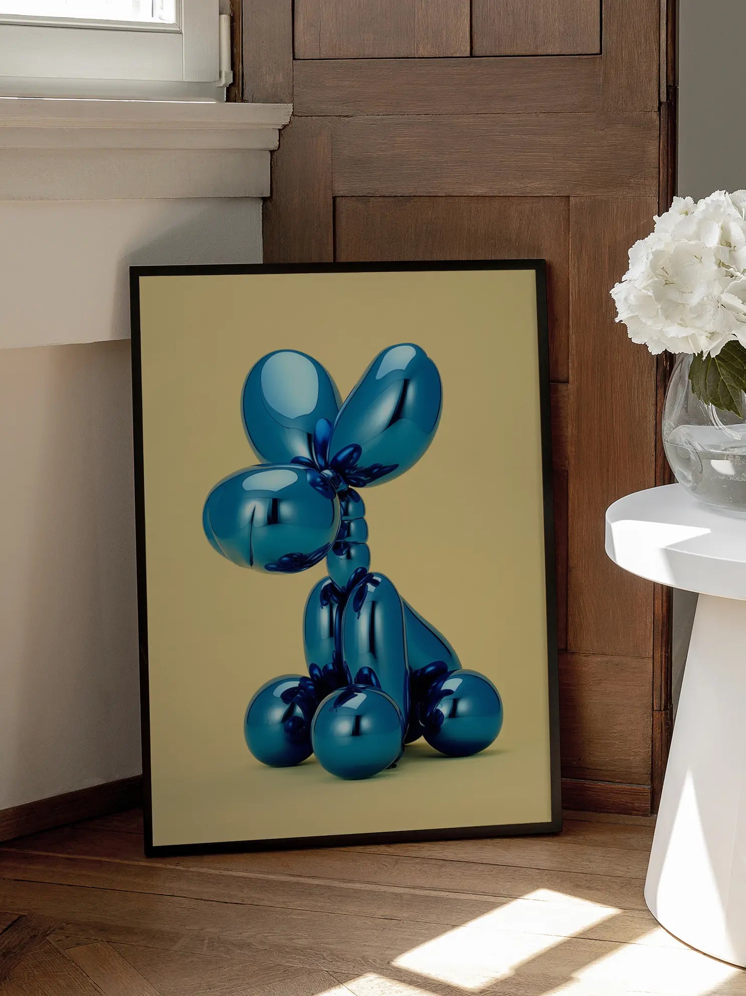 Blue Balloon Bounce Poster