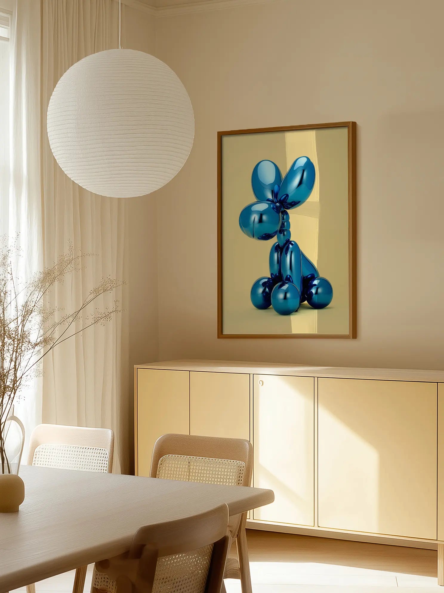 Blue Balloon Bounce Poster
