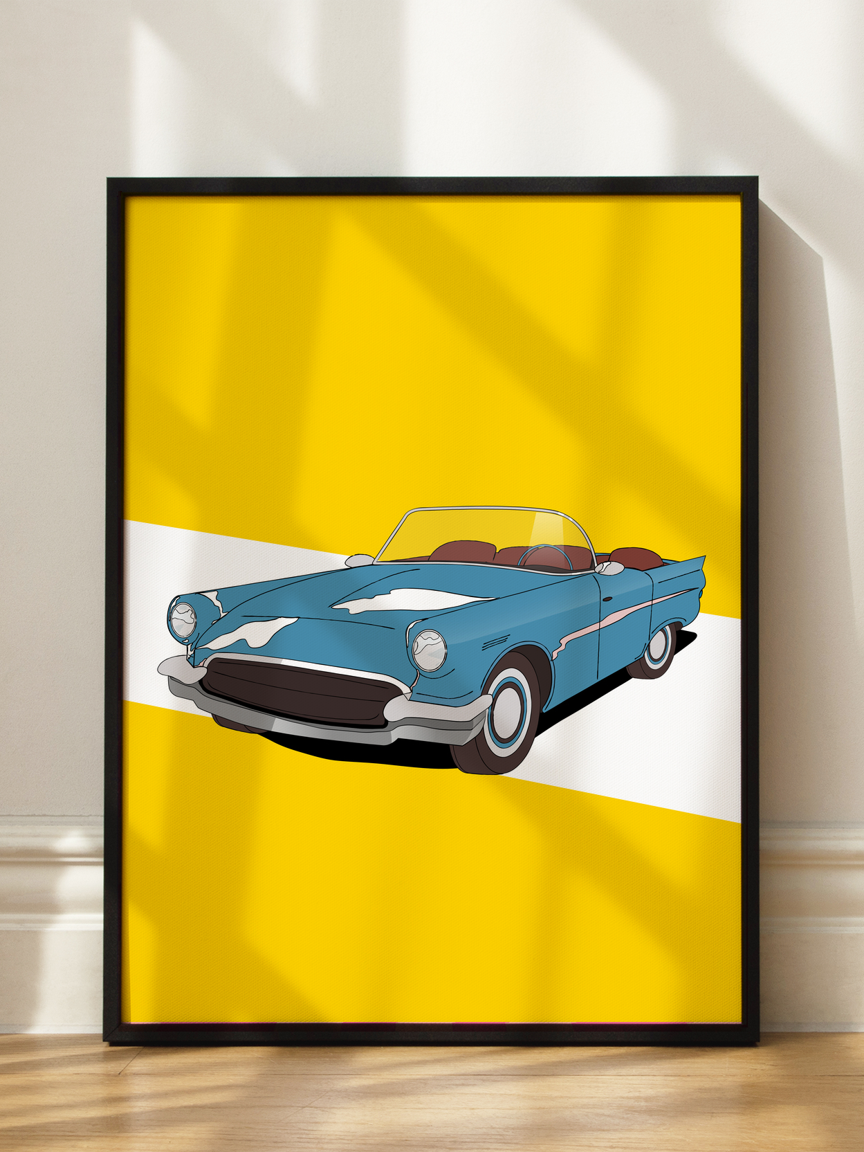 Blue Classic Car