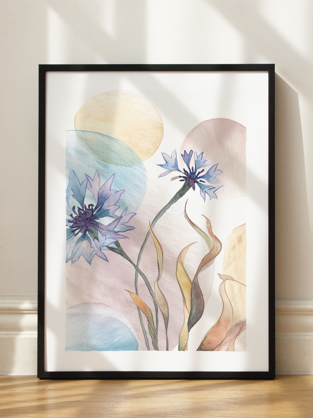 Blue Cornflowers Poster