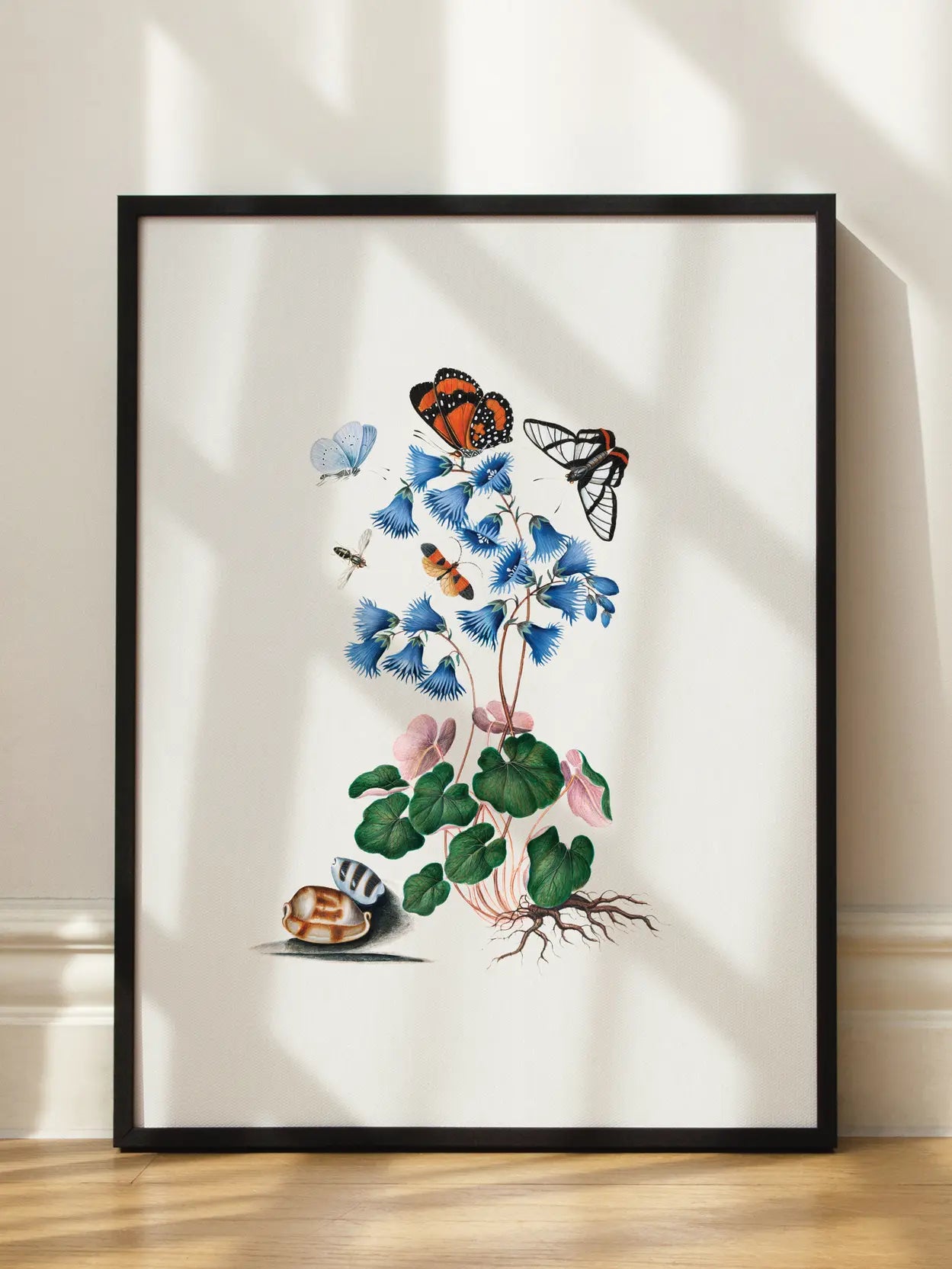 Blue Flower Butterfly