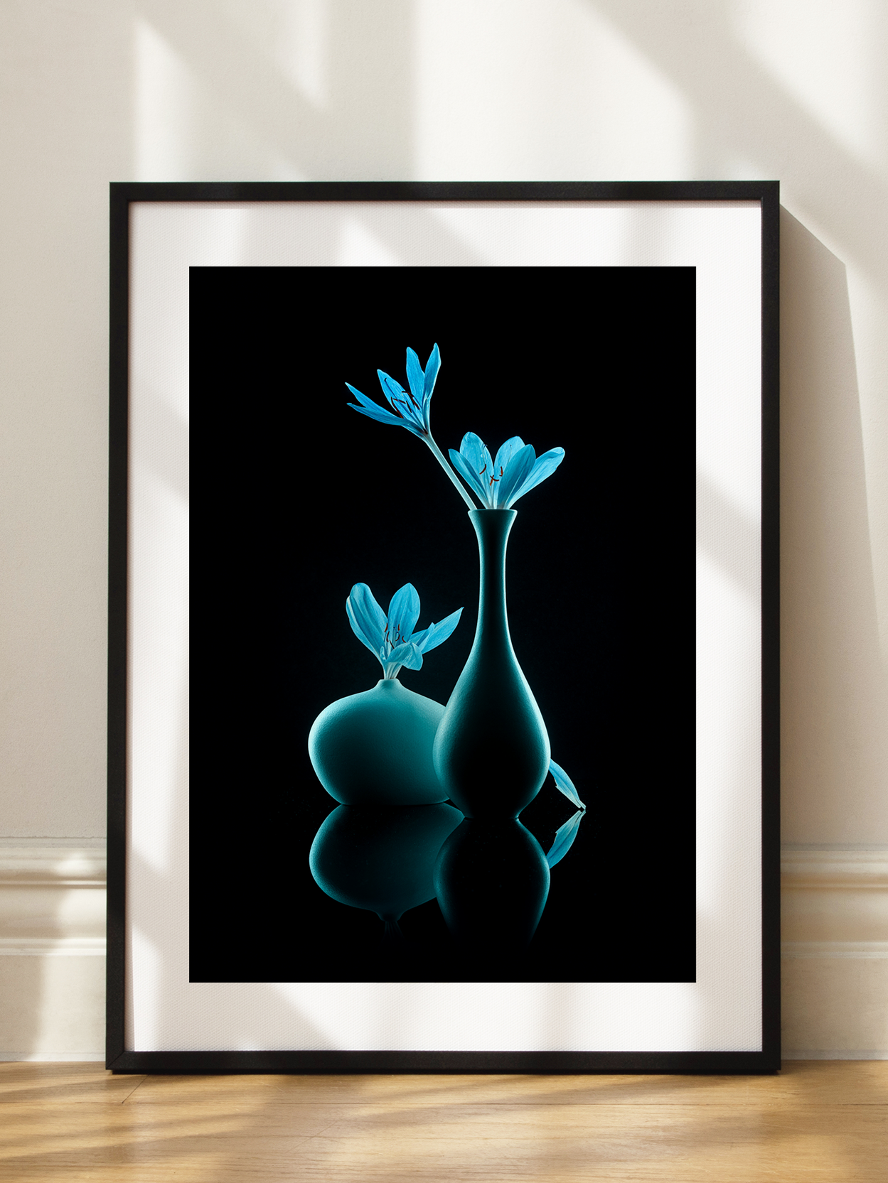 Blue Vases Poster