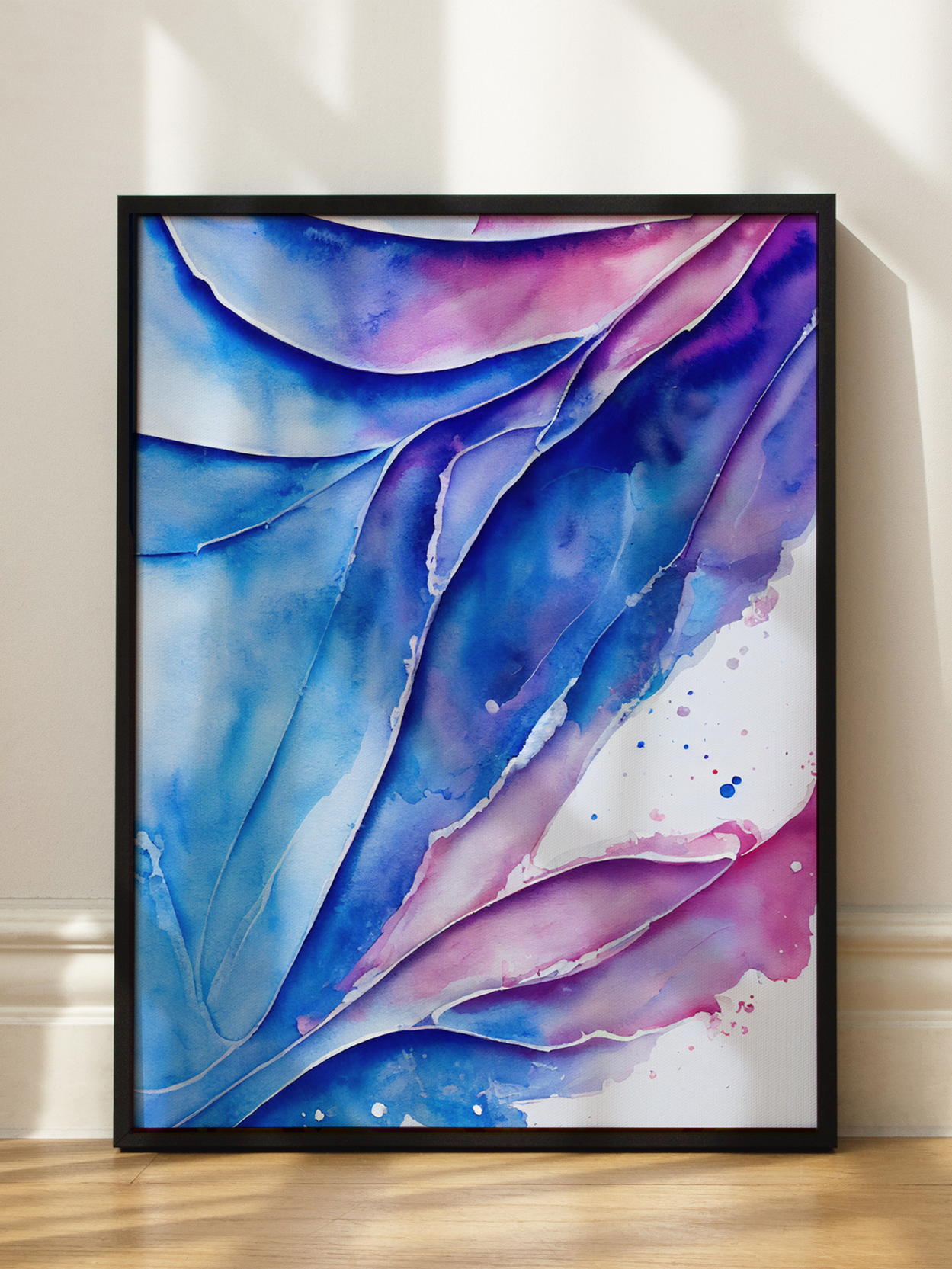 Blue and Purple Abstract
