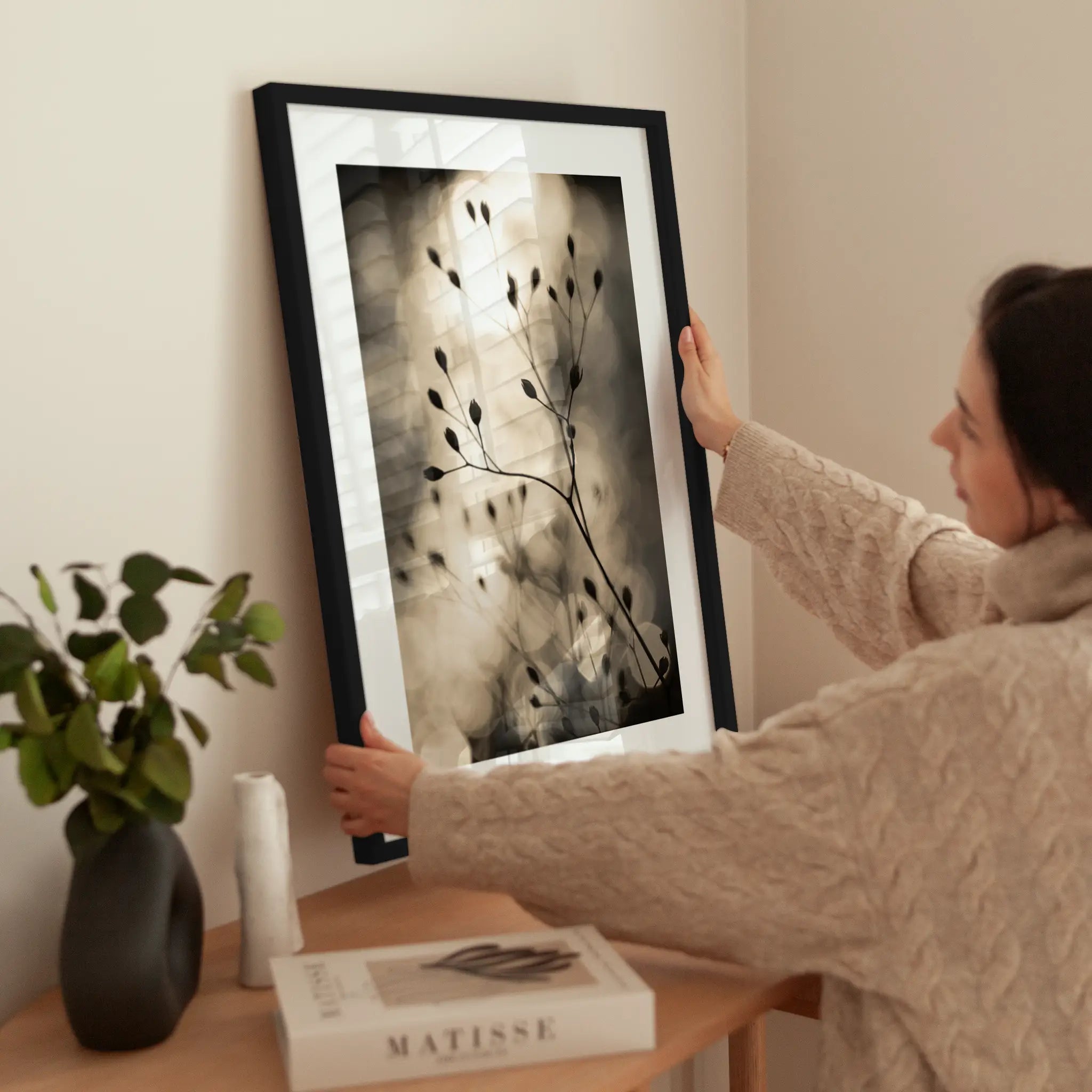 Bokeh Plant wird aufgehängt