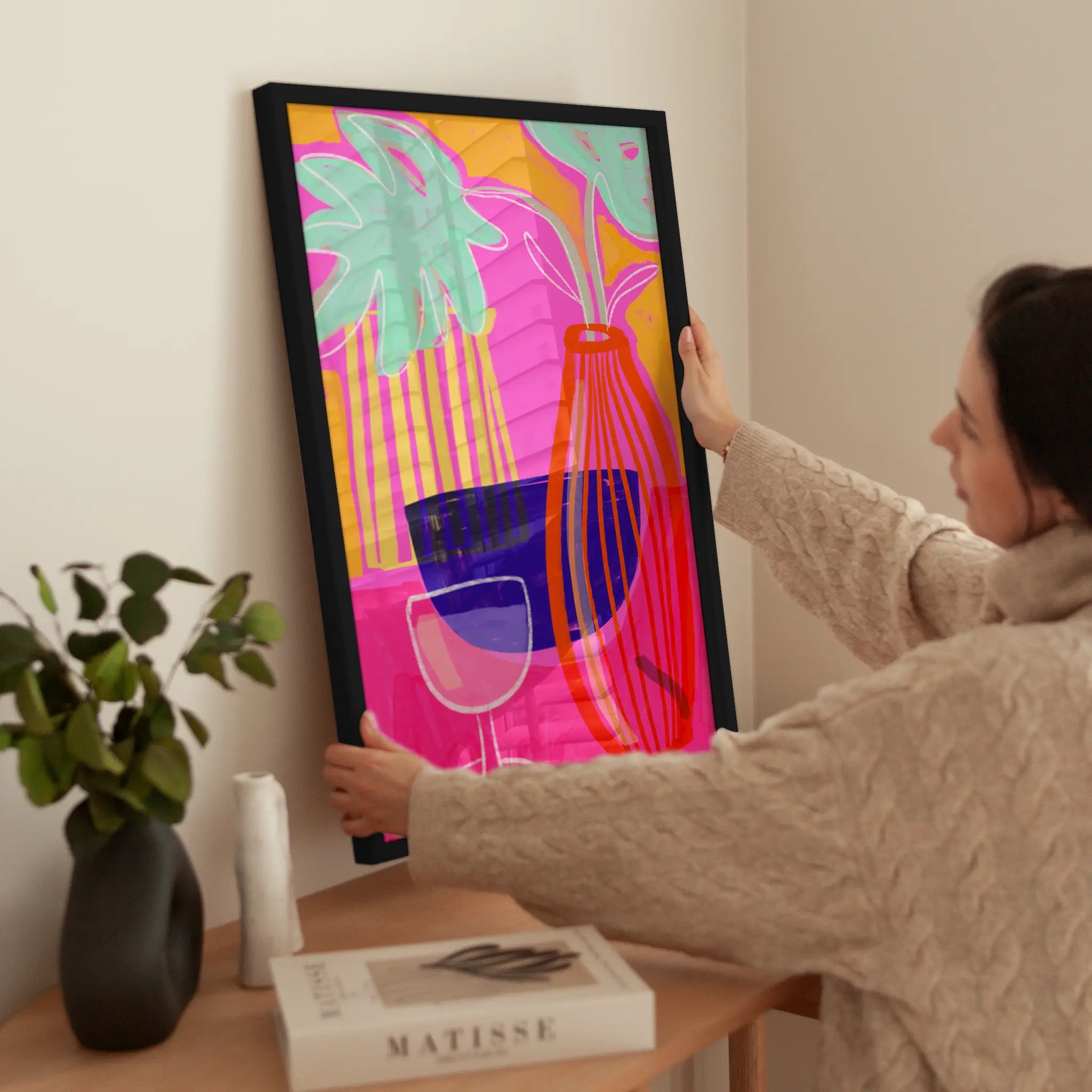 Bold Still Life wird aufgehängt