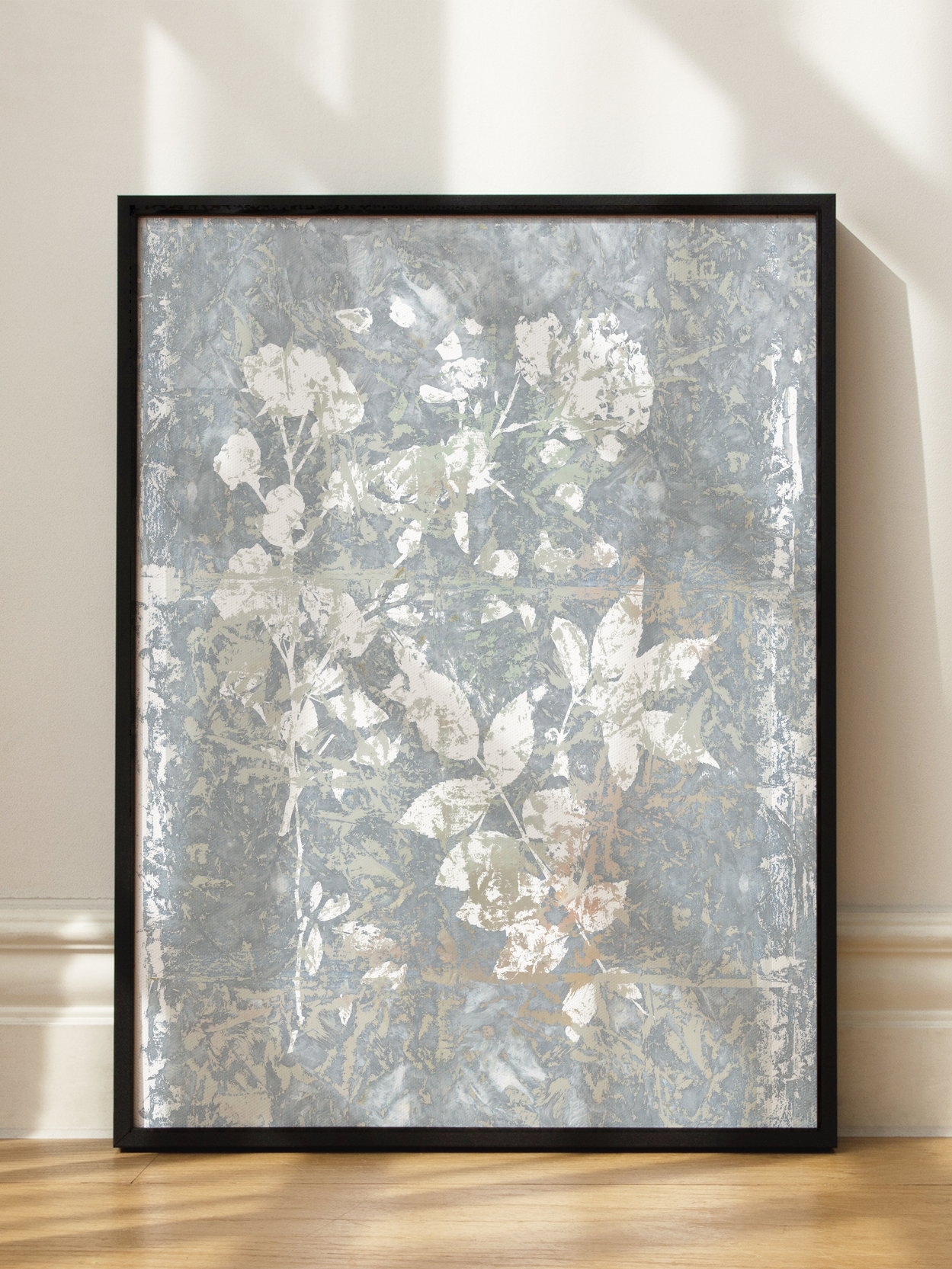 Botanical White Textured Floral