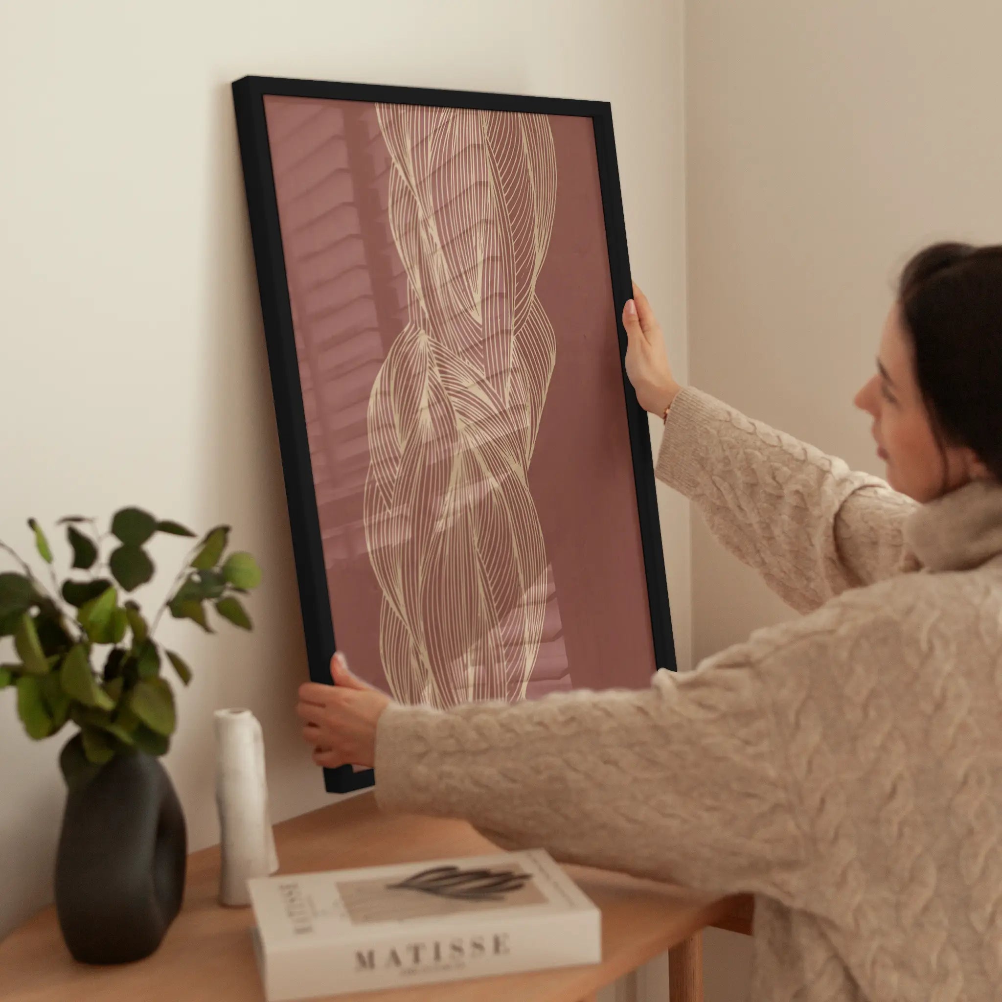 Braided Braid wird aufgehängt