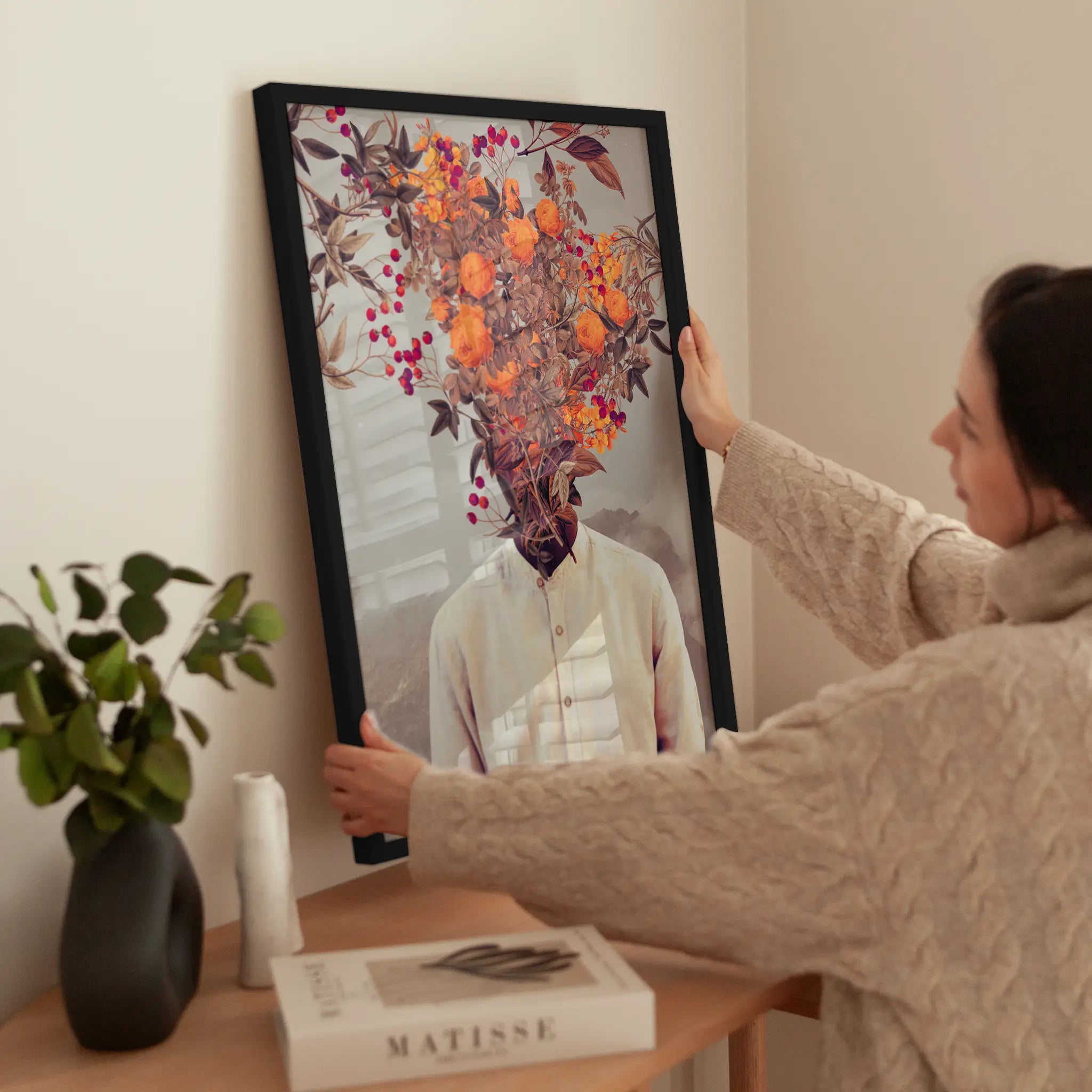 Bright Bloom wird aufgehängt