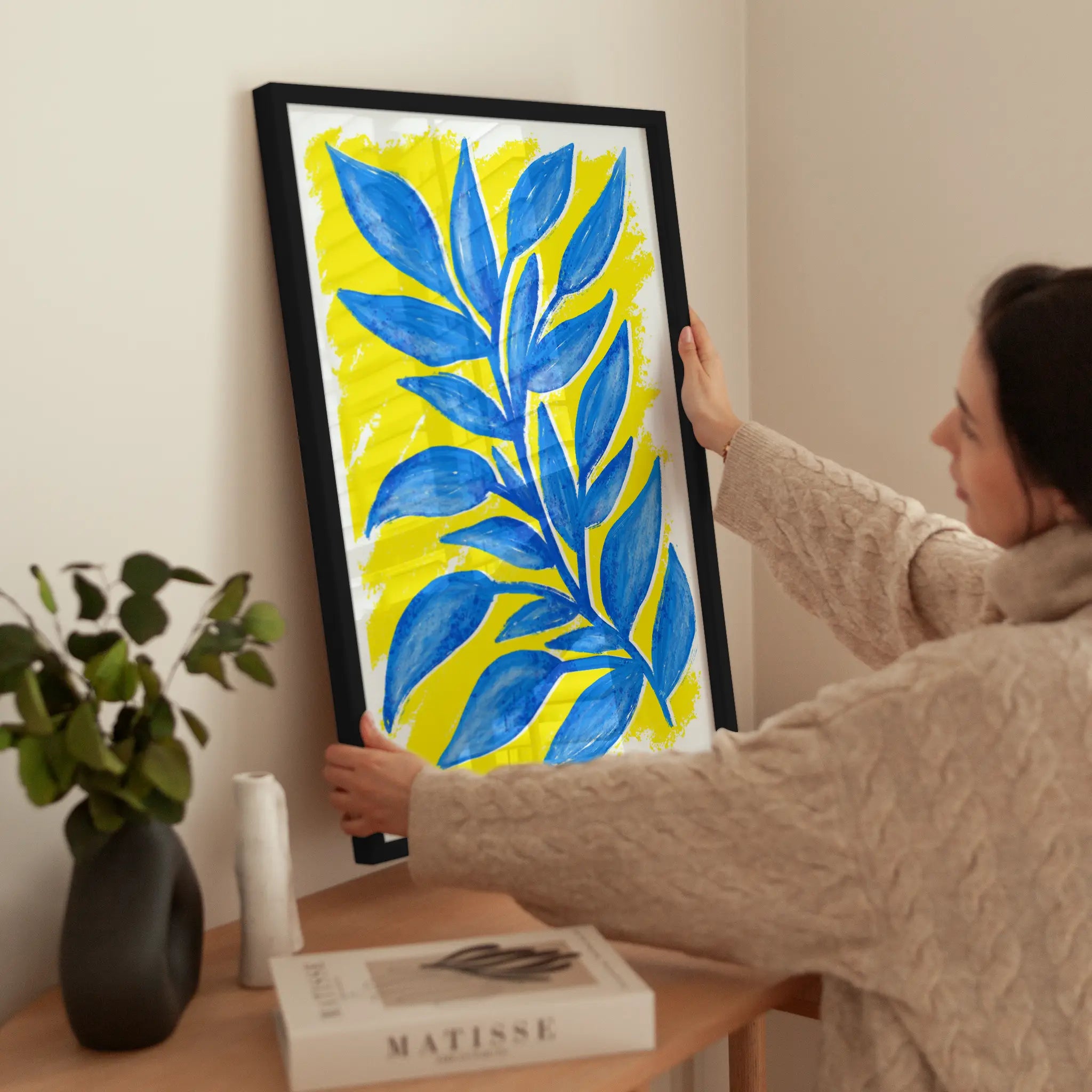 Bright Botanical wird aufgehängt