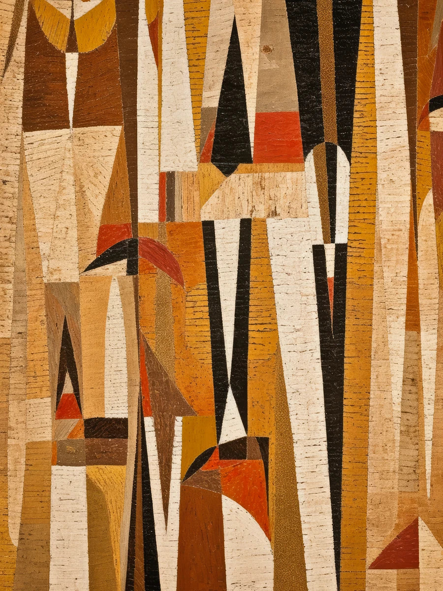Brown Abstract Shapes Poster