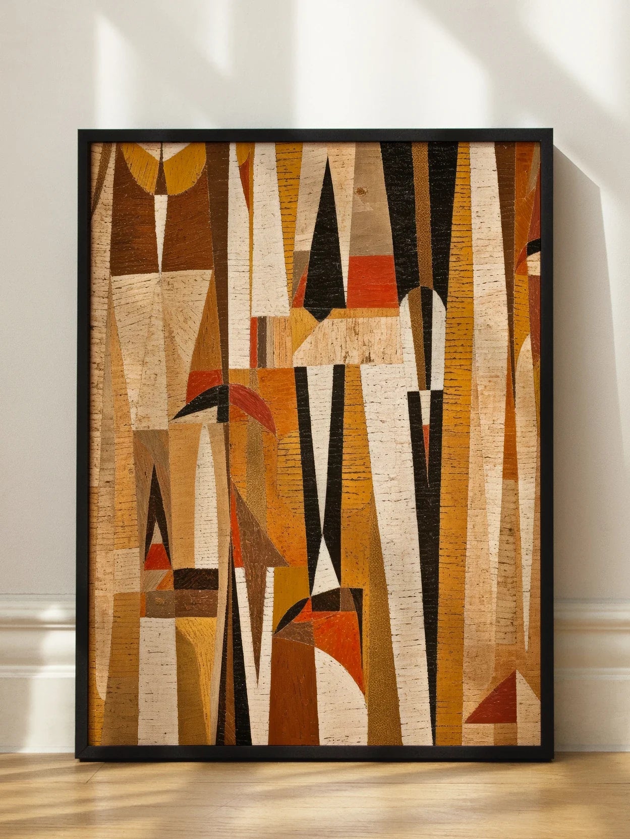 Brown Abstract Shapes Poster