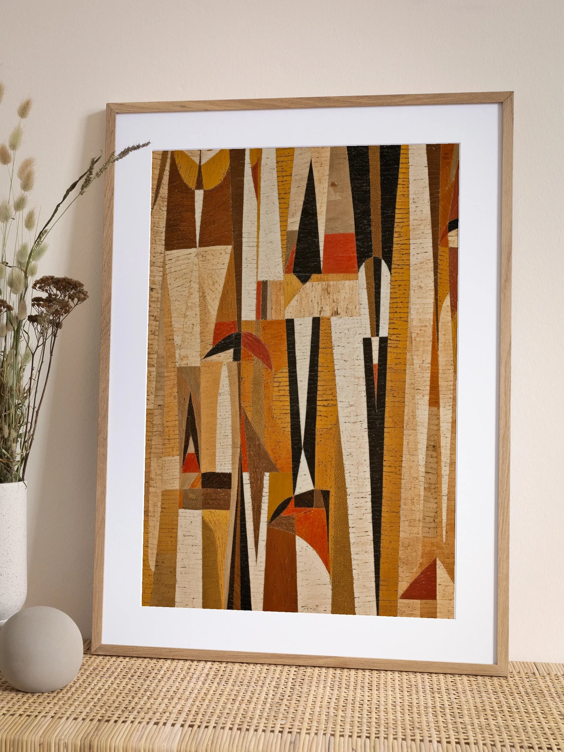 Brown Abstract Shapes Poster