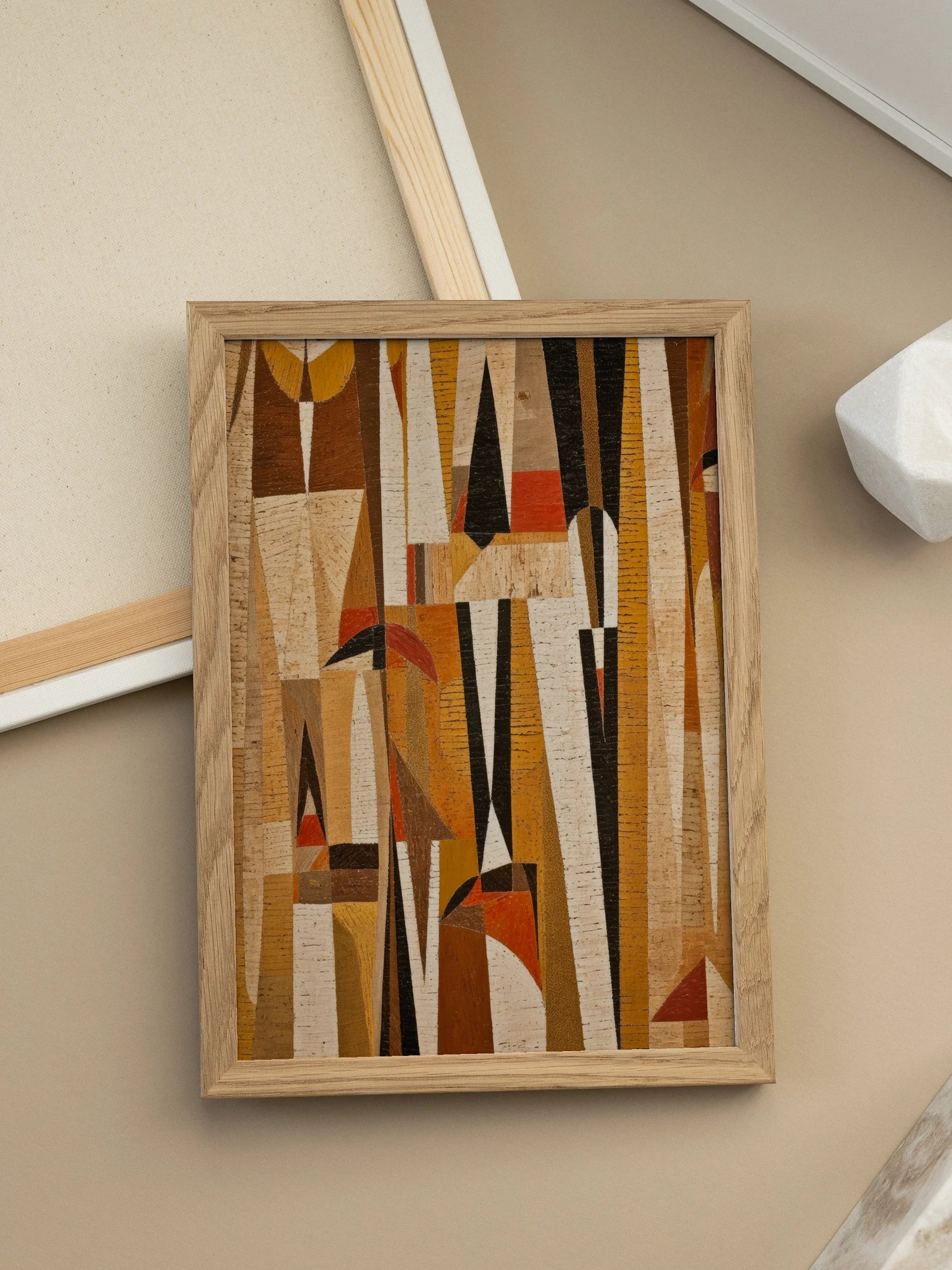 Brown Abstract Shapes Poster