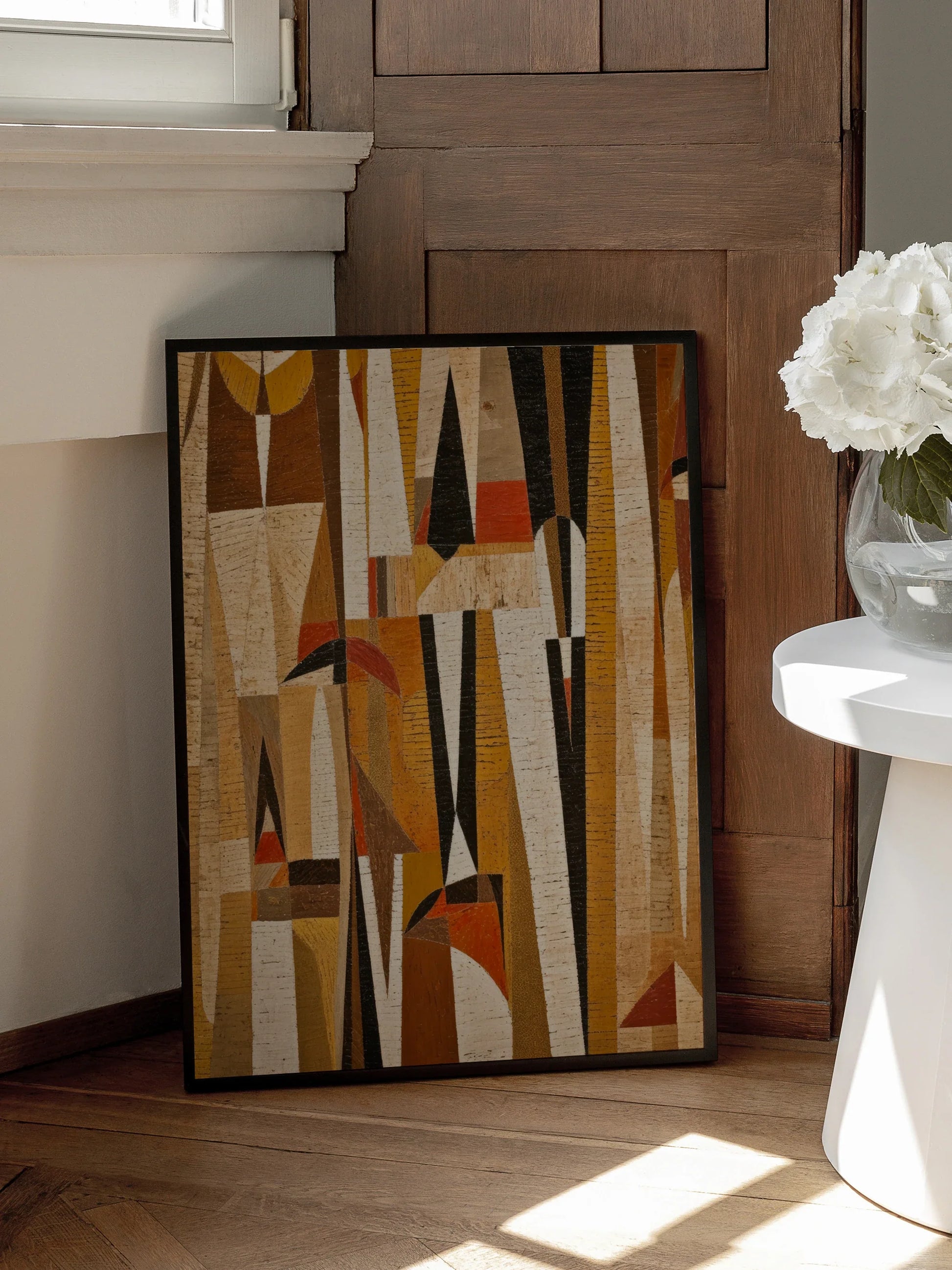 Brown Abstract Shapes Poster