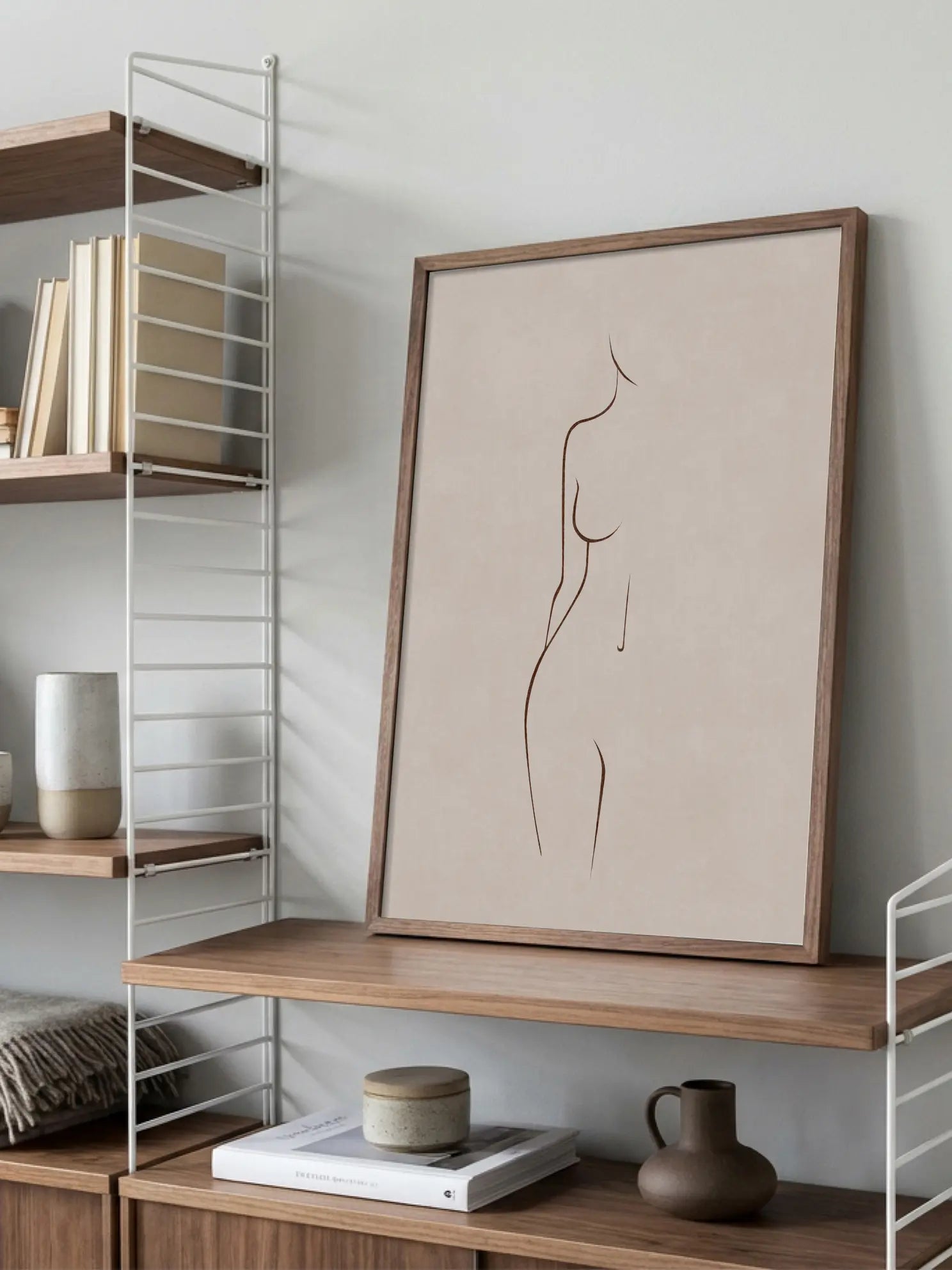 Brown Figure Poster