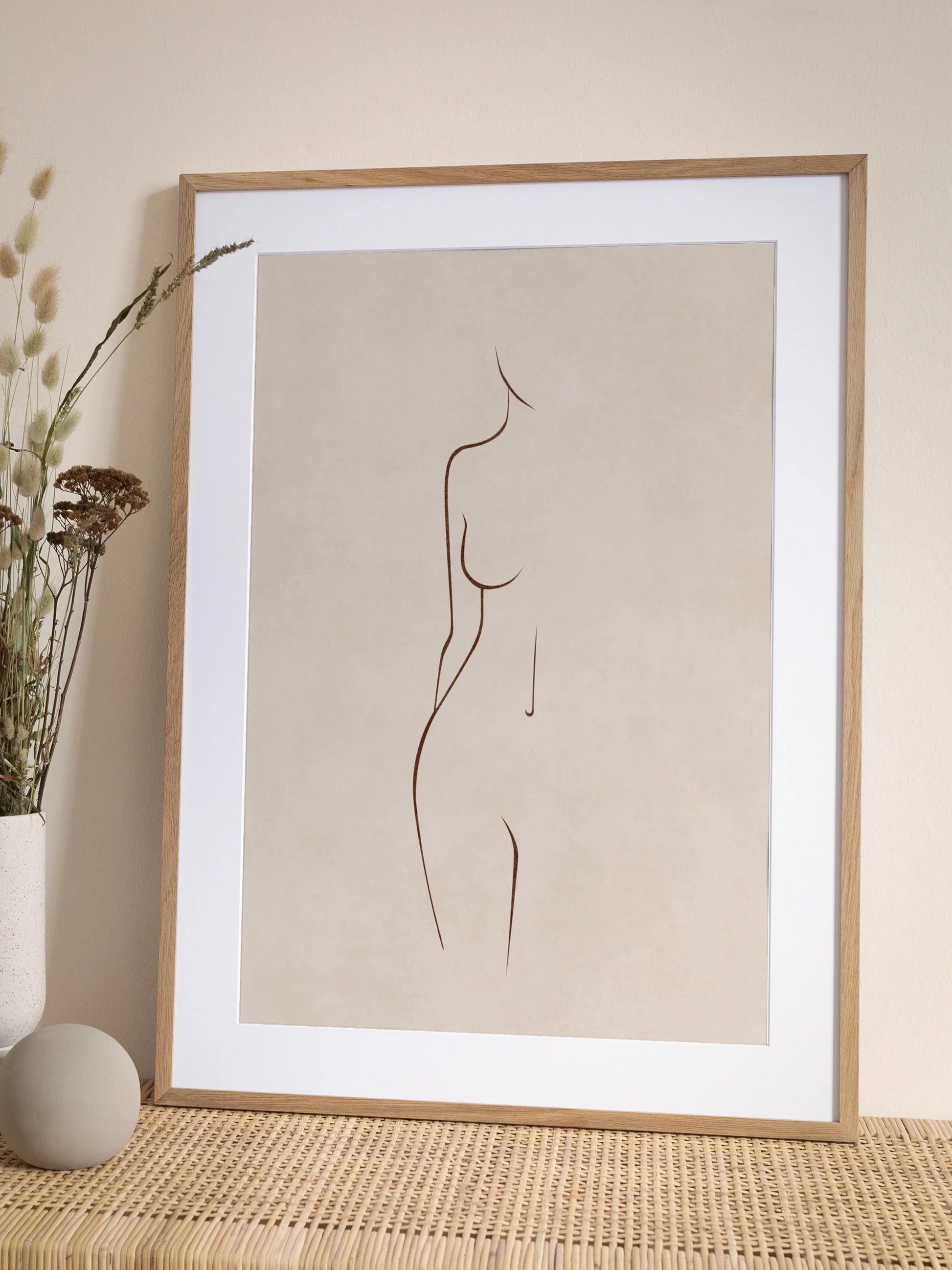 Brown Figure Poster