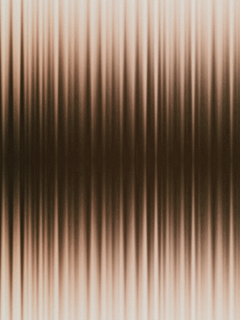 Poster mit einem Muster aus vertikalen Linien in Brauntönen.