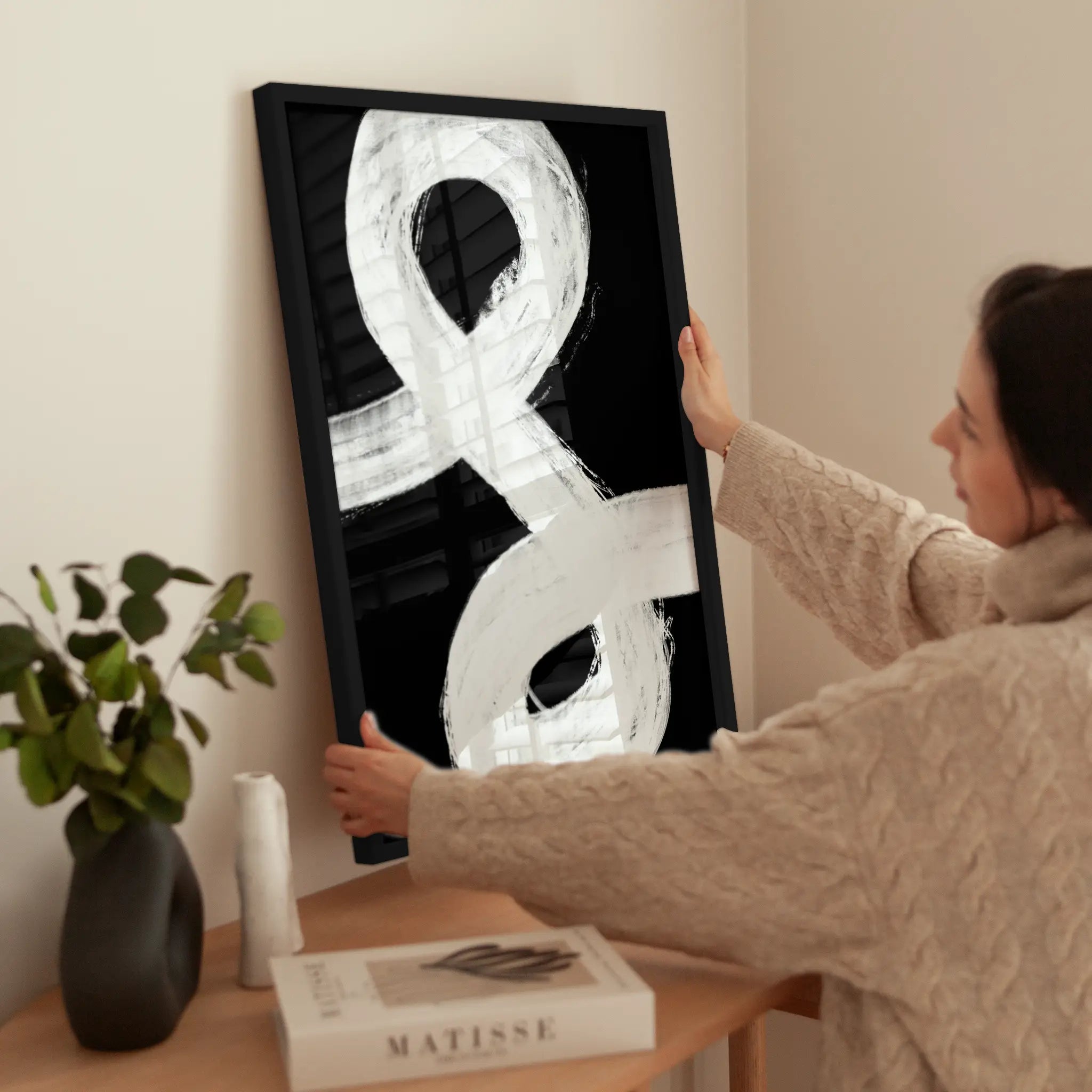 Brush Ampersand wird aufgehängt