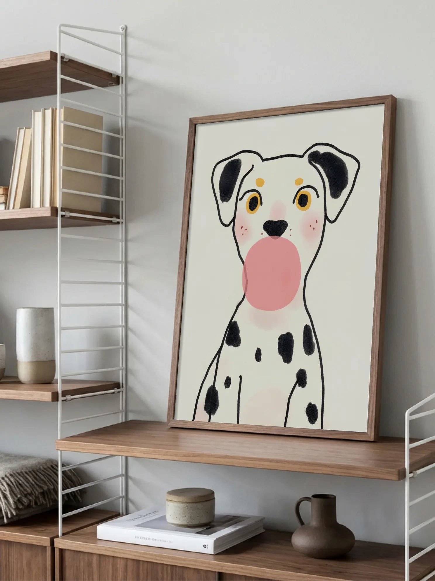 Bubblegum Dalmatian Poster
