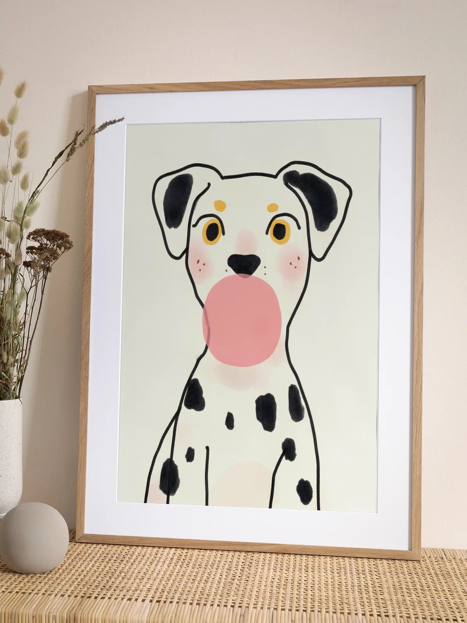 Bubblegum Dalmatian Poster