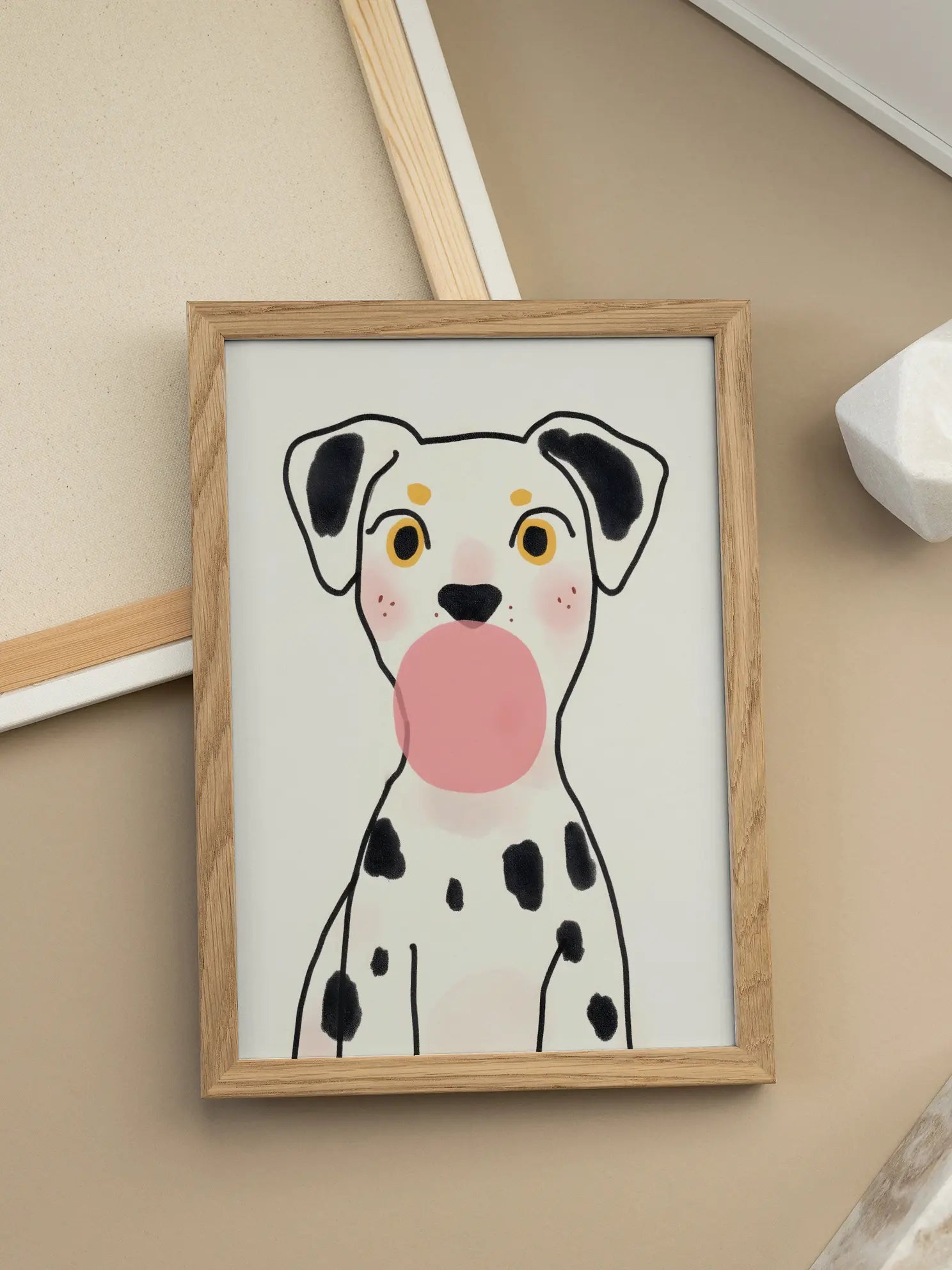 Bubblegum Dalmatian Poster