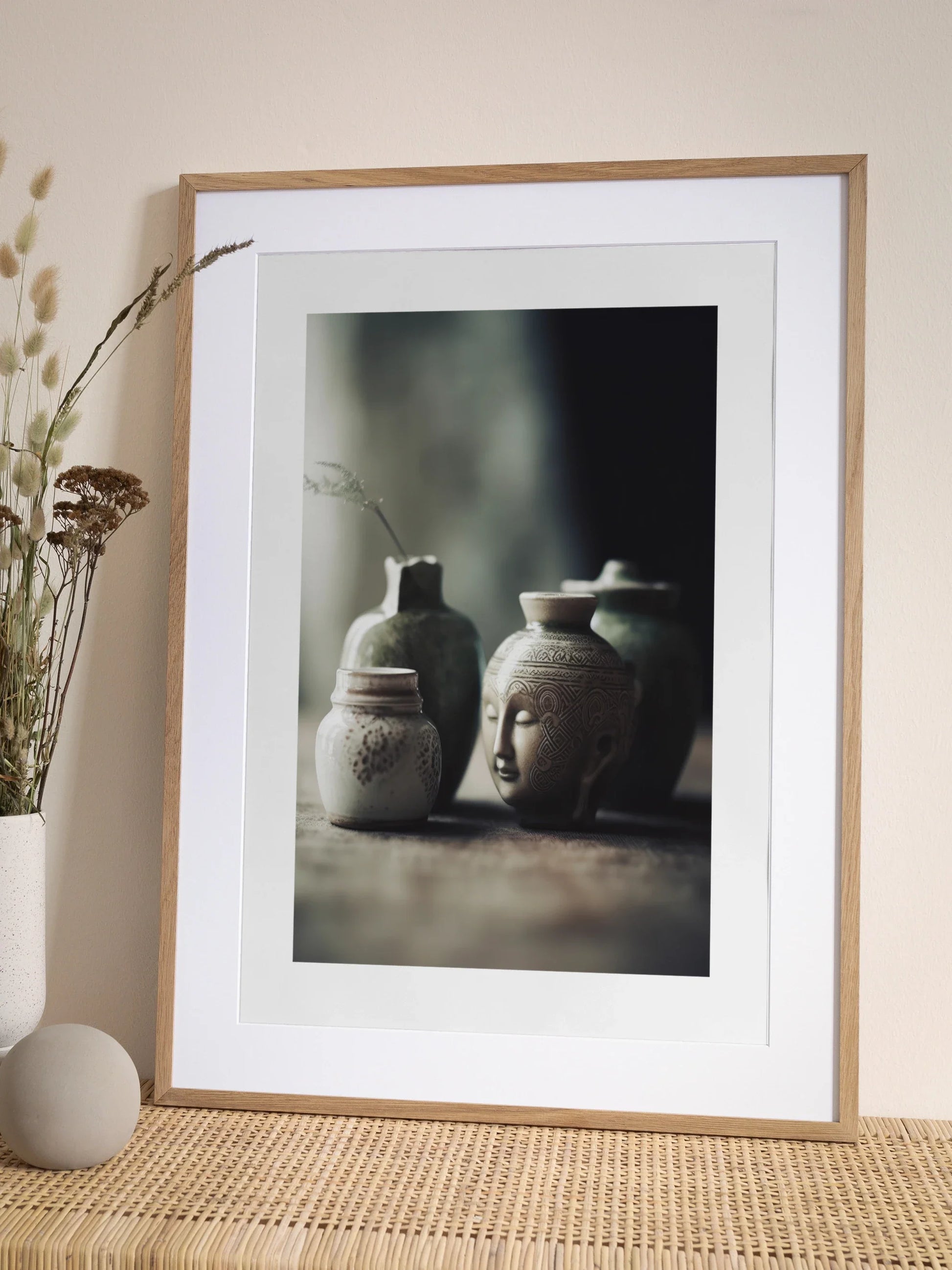 Buddha Vase Poster