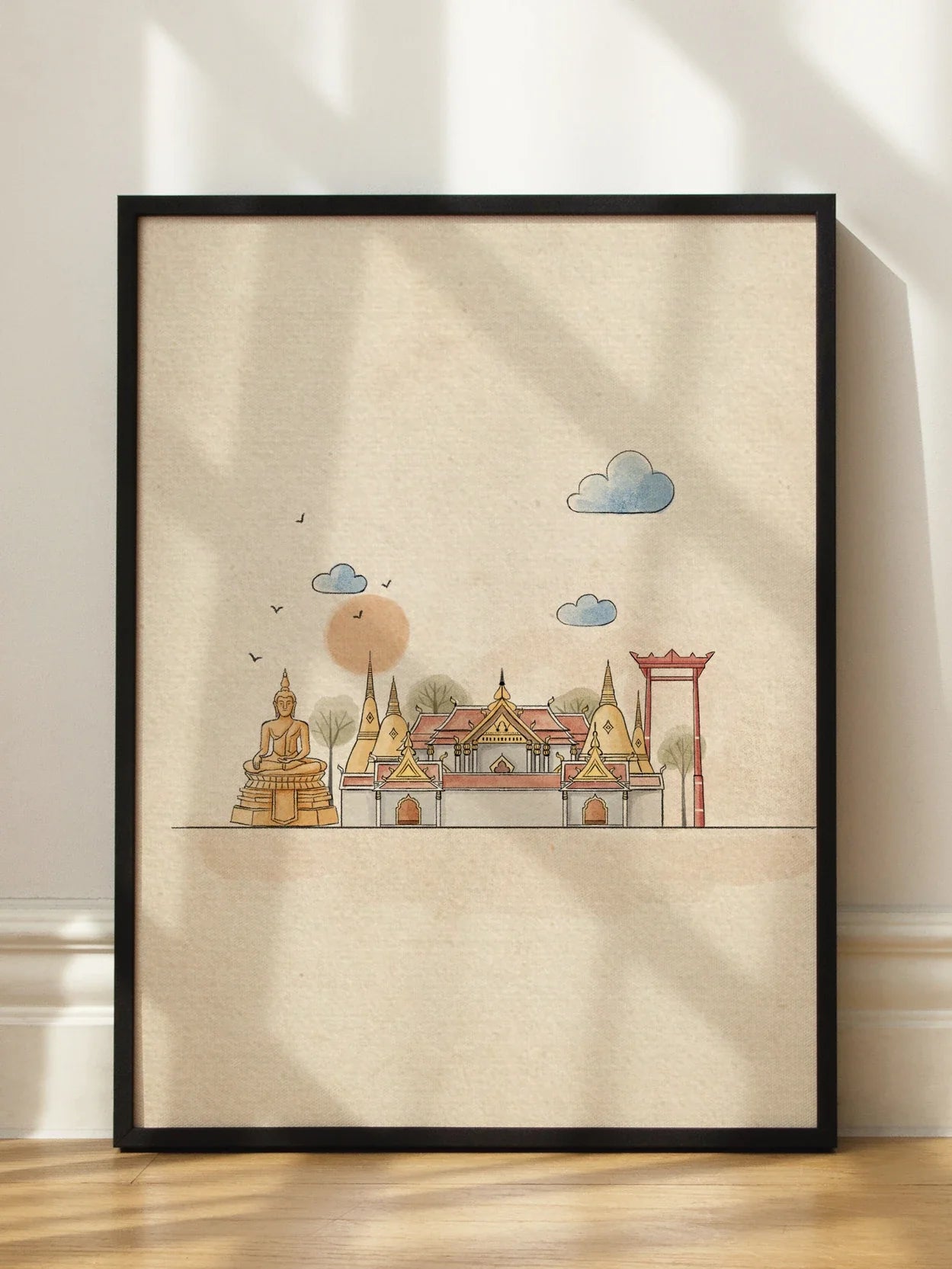Buddhist Temple Poster