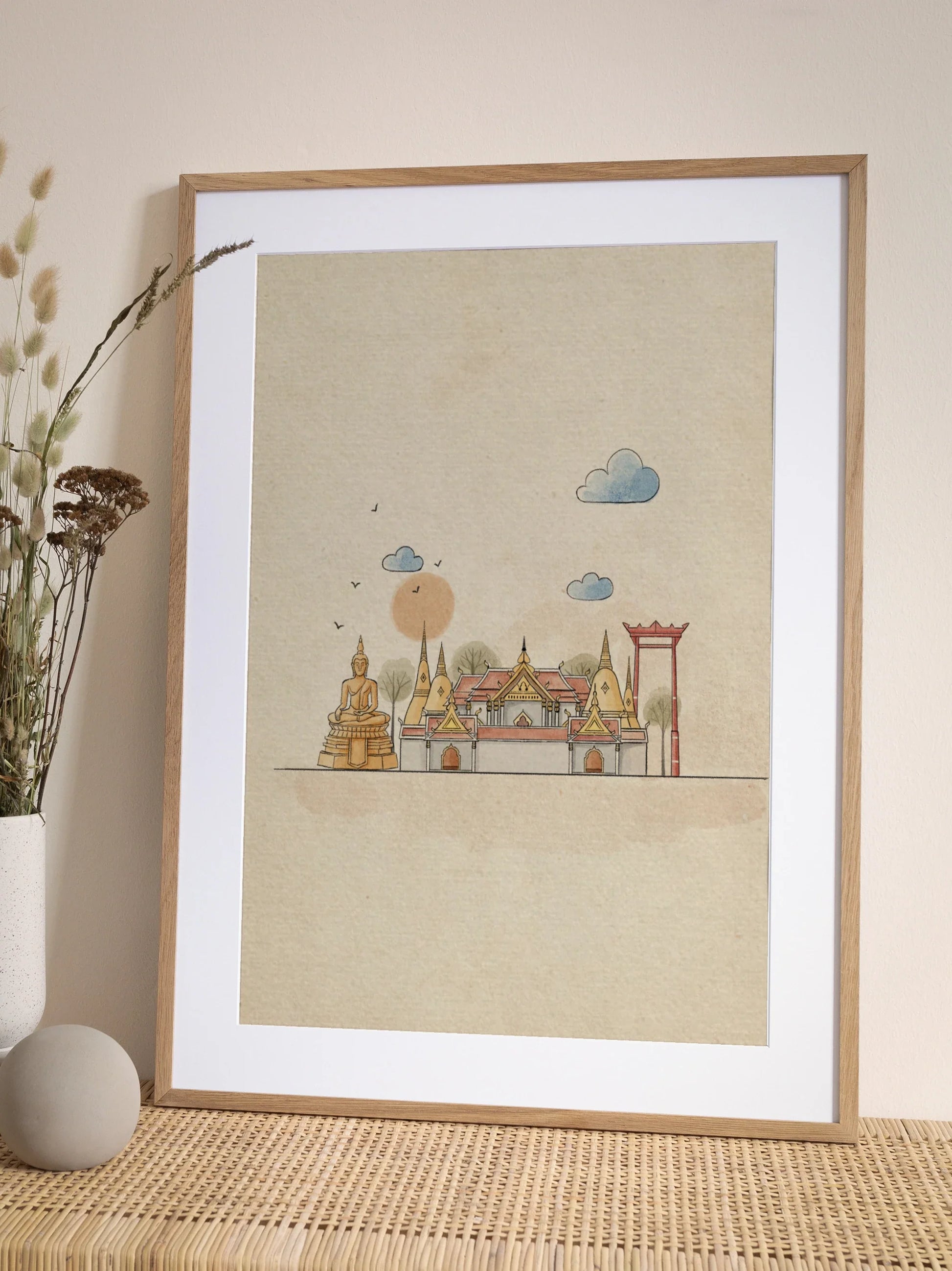Buddhist Temple Poster