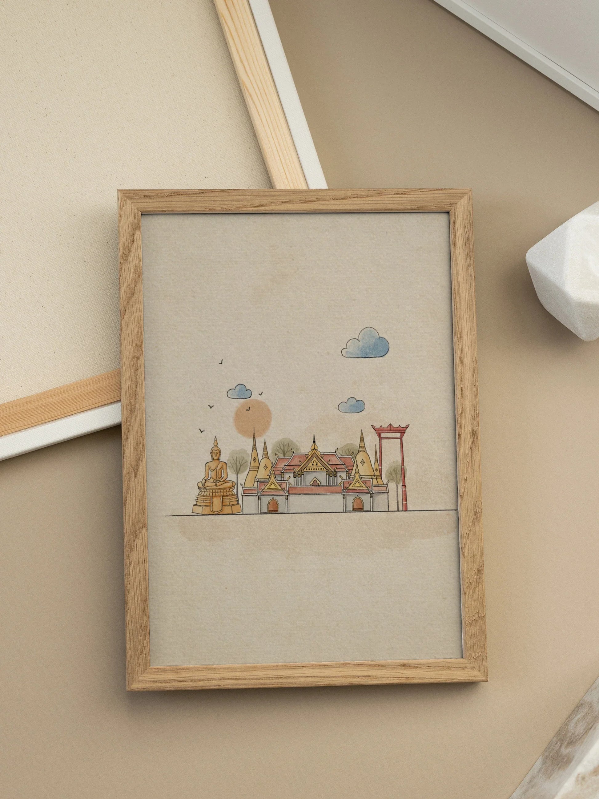Buddhist Temple Poster