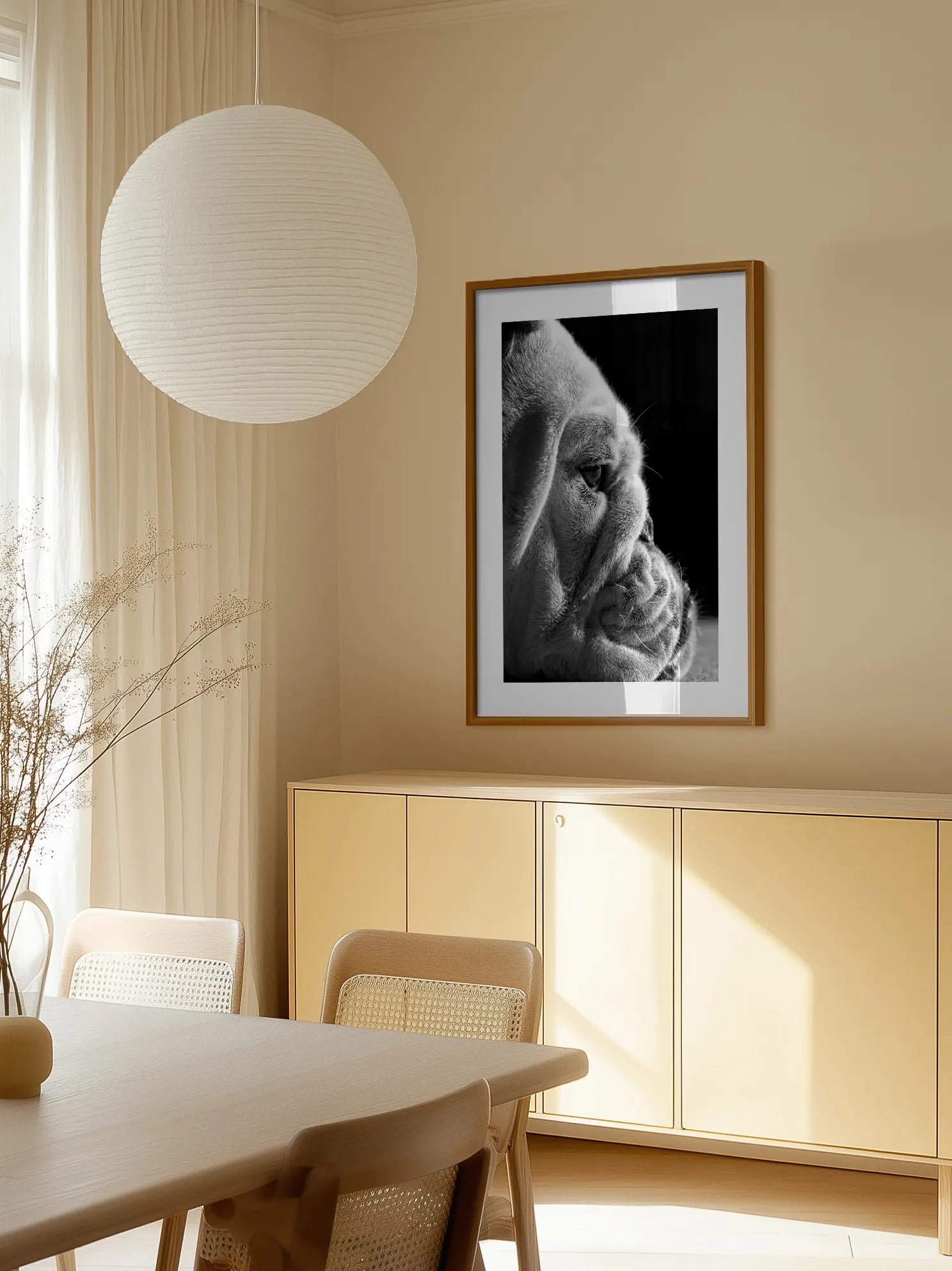 Bulldog Close Up Poster