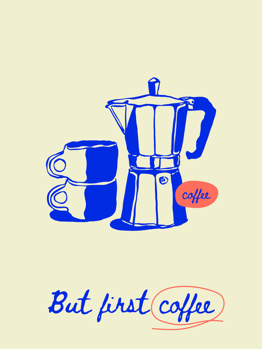 But First Coffee Poster
