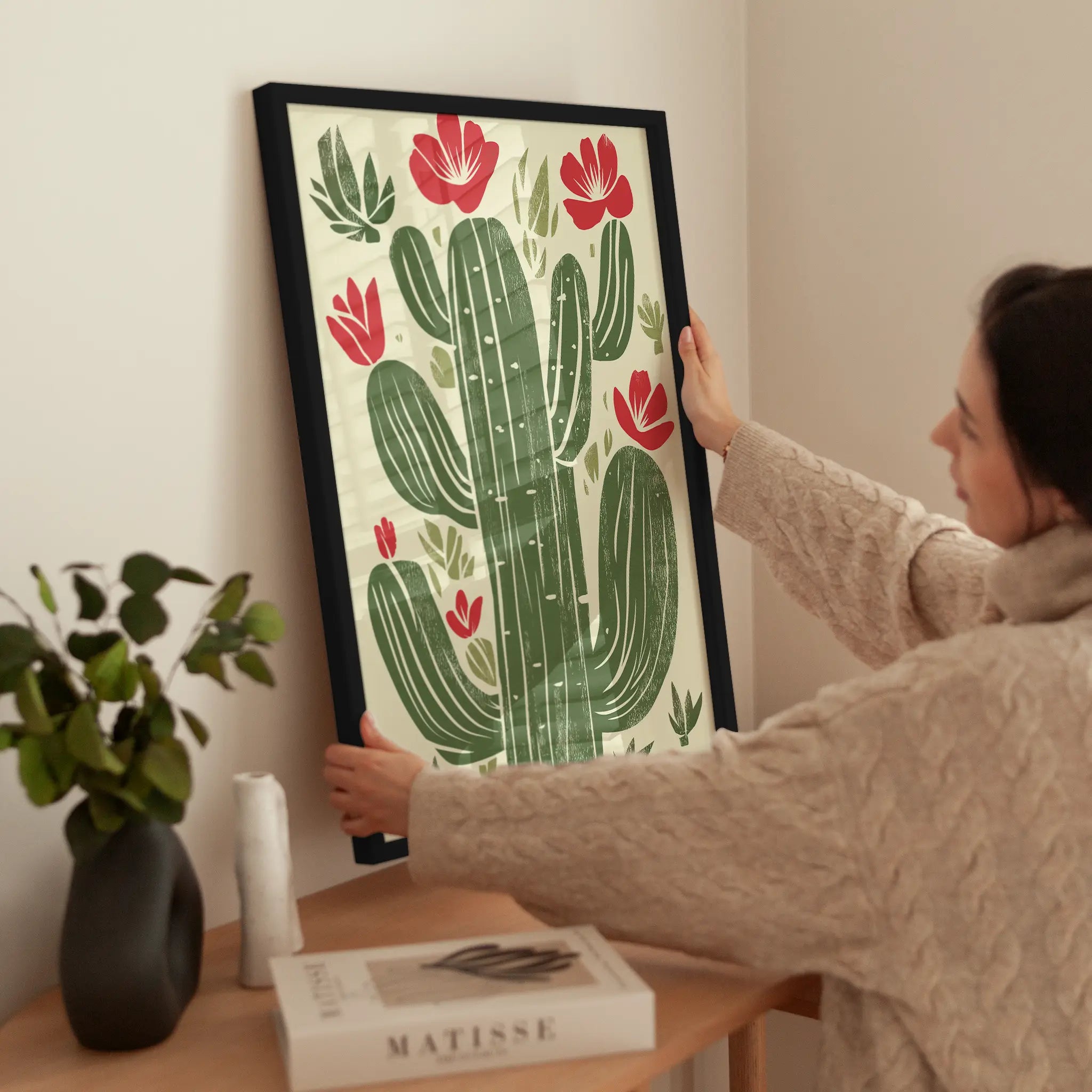 Cactus Blossom wird aufgehängt