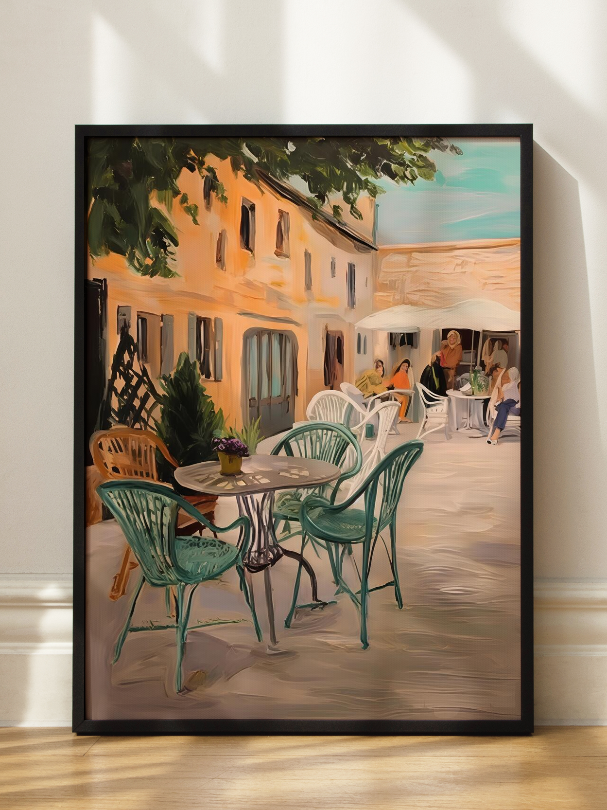 Café Courtyard Poster