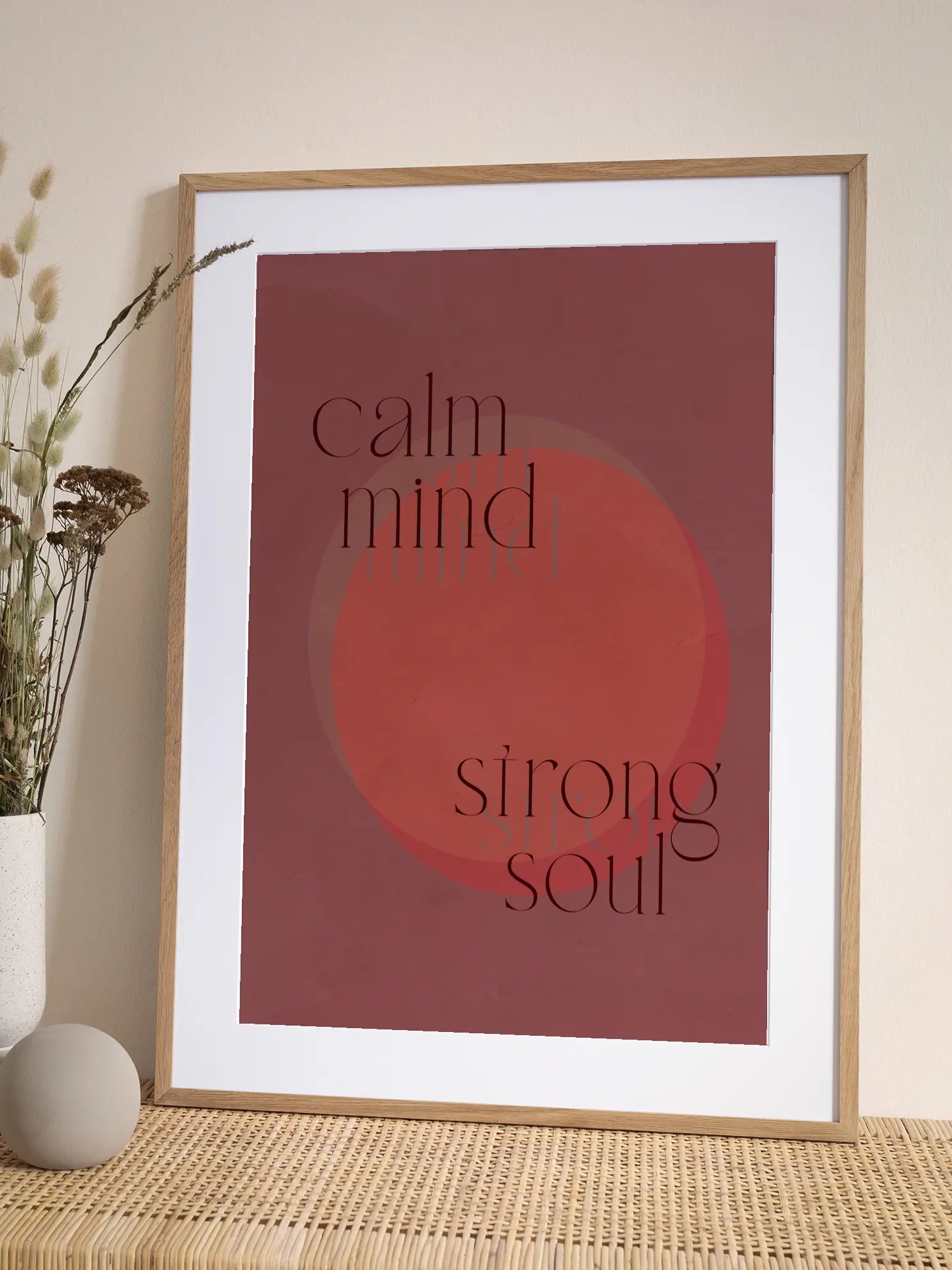 Calm Mind, Strong Soul Poster