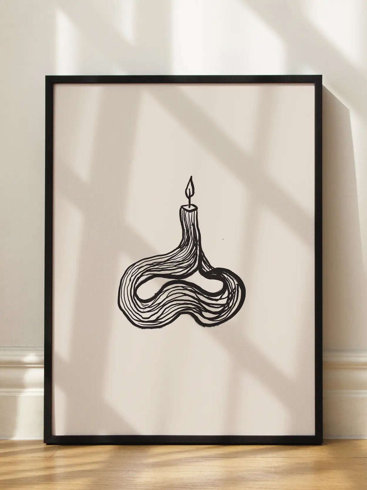 Candle Illustration Poster