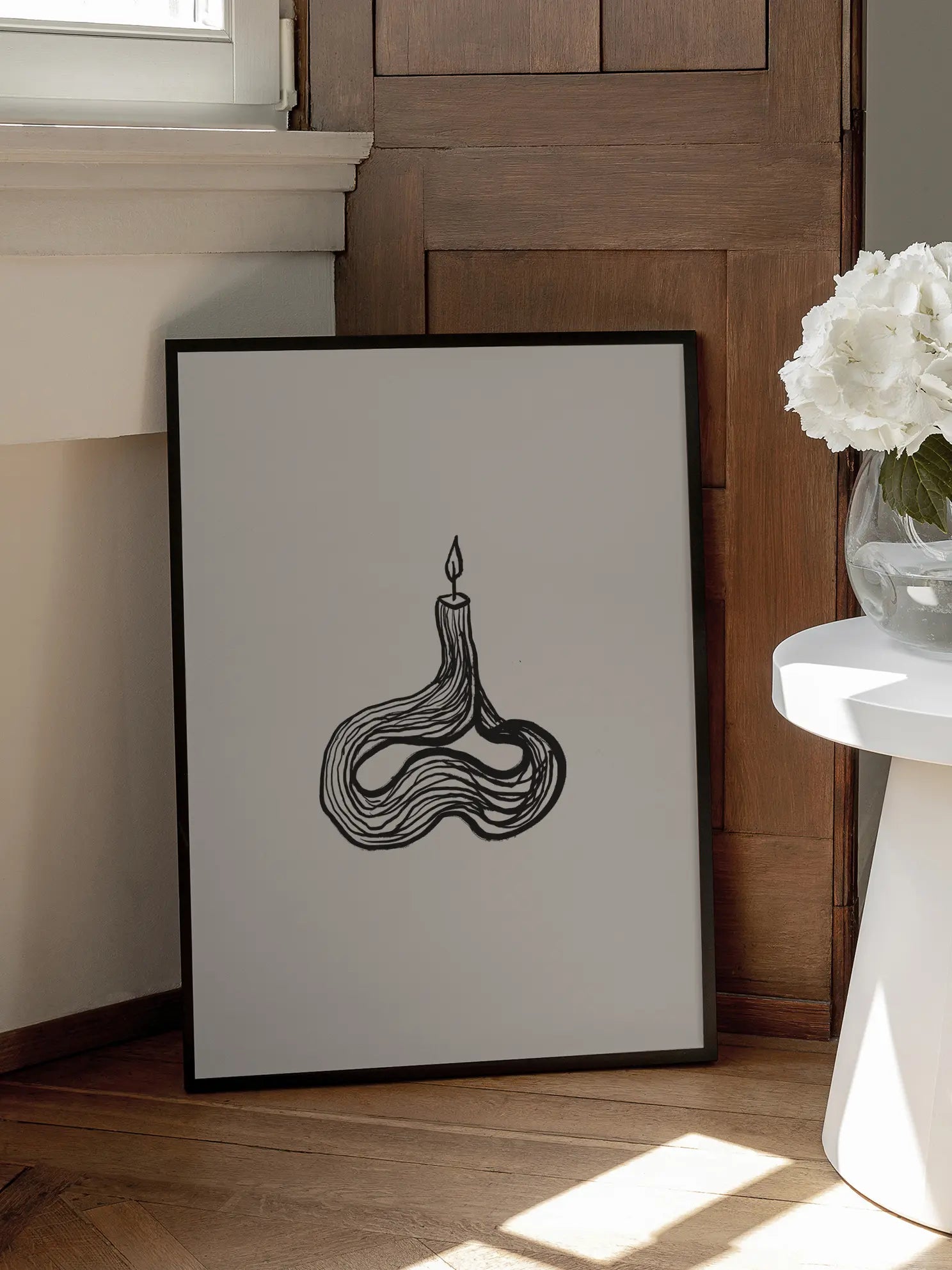 Candle Illustration Poster