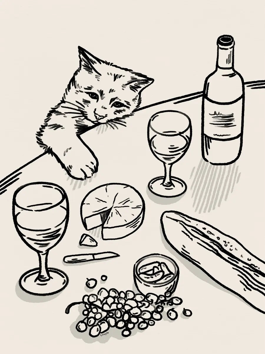Cat Dinner Poster
