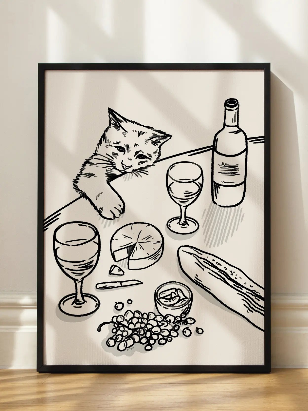 Cat Dinner Poster